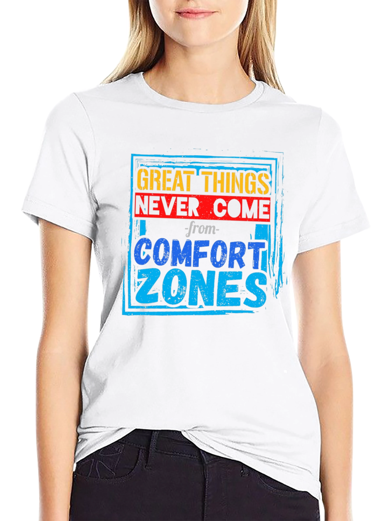 Motivational Graphic Tee - Comfort Zone T-Shirt