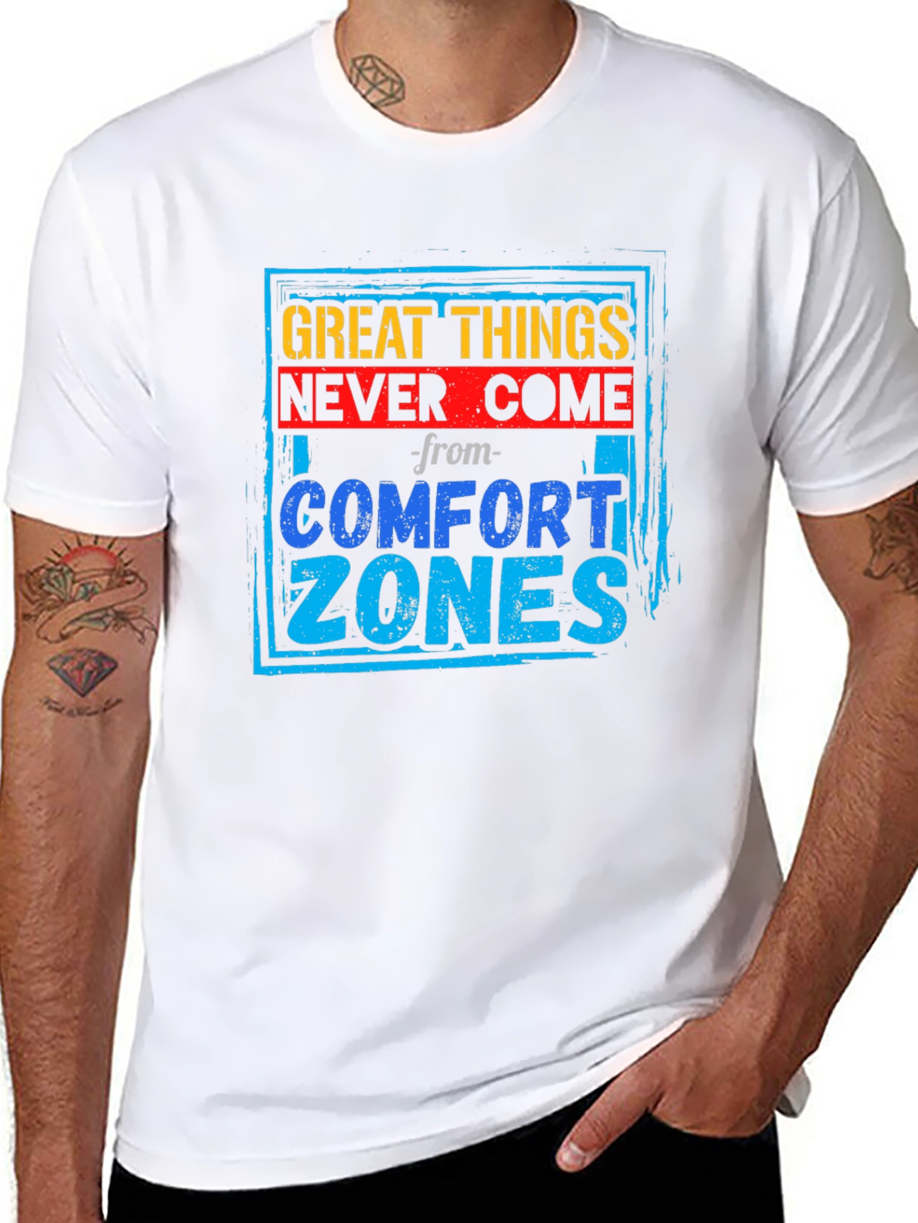 Motivational Graphic Tee - Comfort Zone T-Shirt