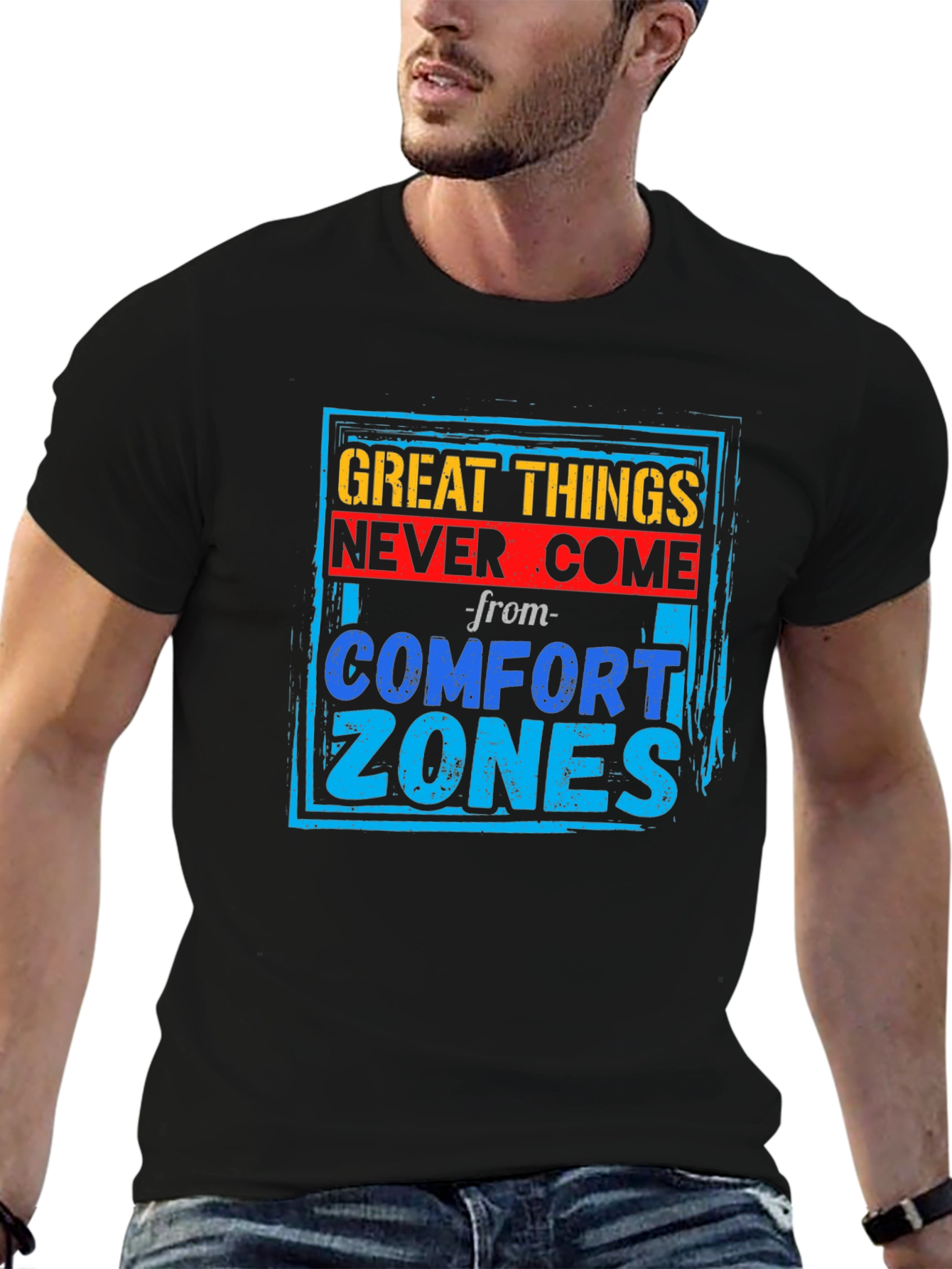 Motivational Graphic Tee - Comfort Zone T-Shirt