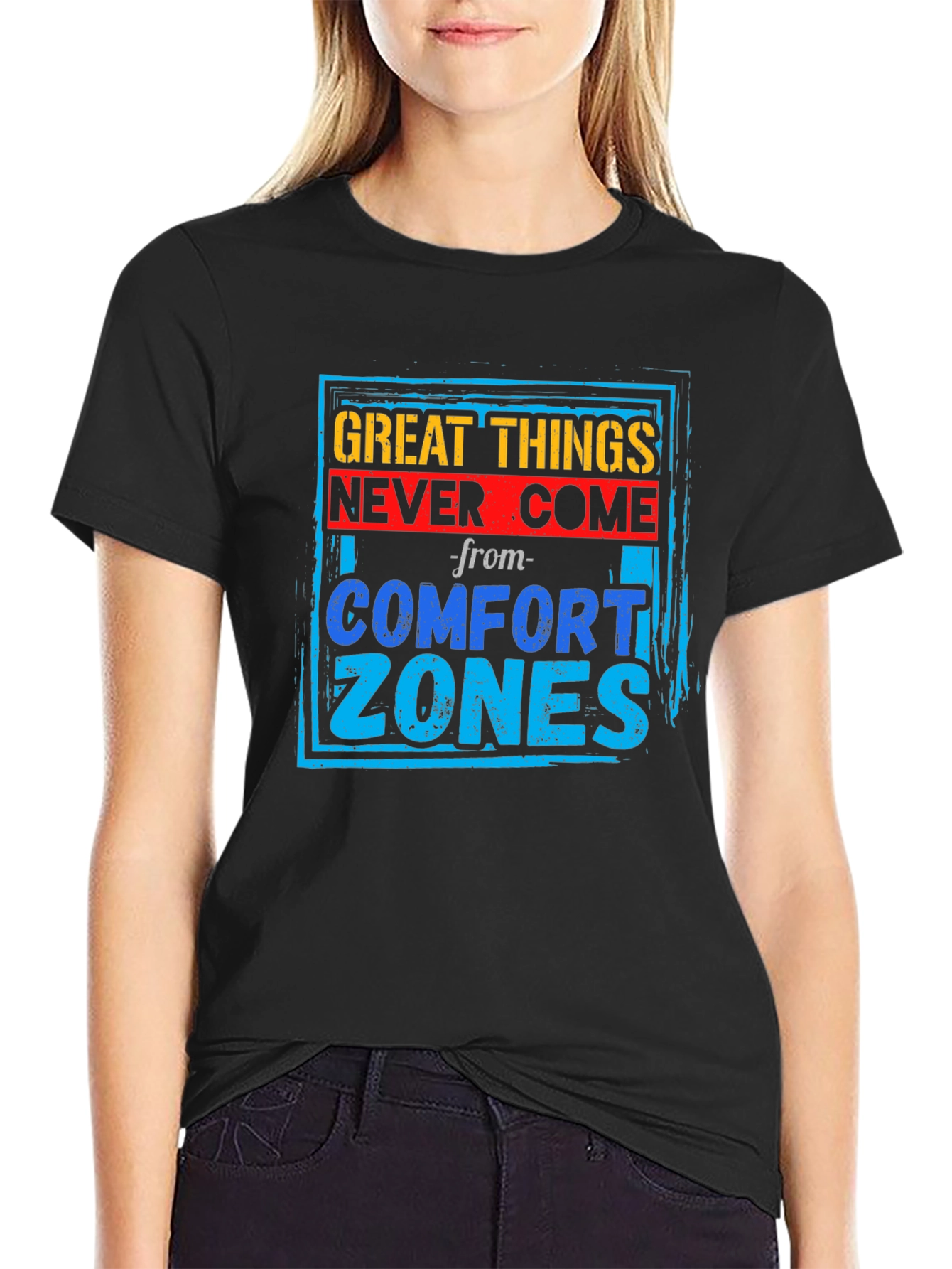Motivational Graphic Tee - Comfort Zone T-Shirt
