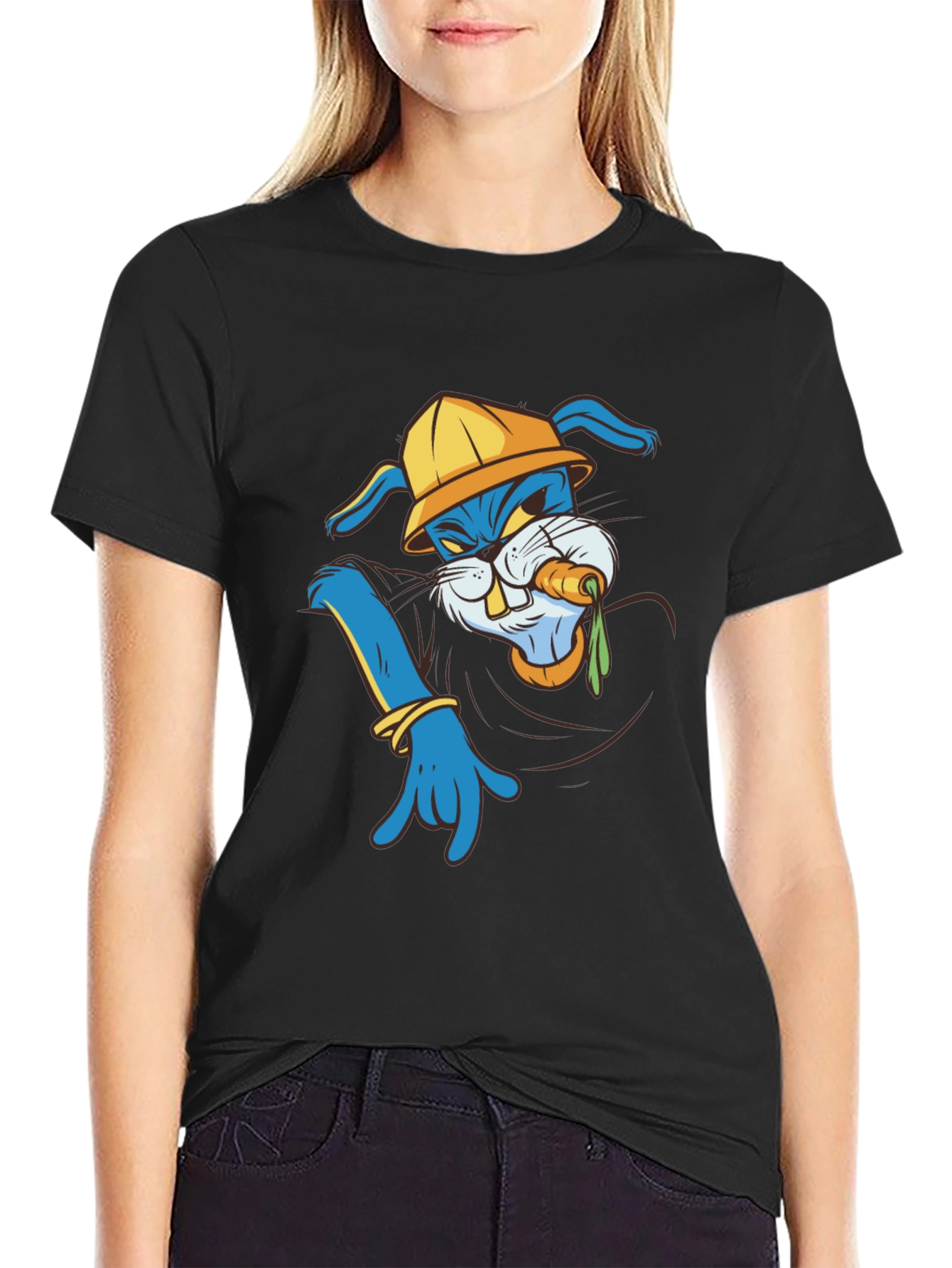 Cool Cartoon Bunny T-Shirt