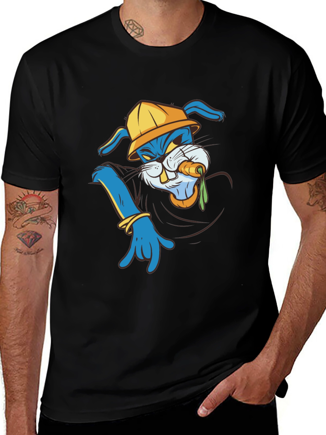 Cool Cartoon Bunny T-Shirt