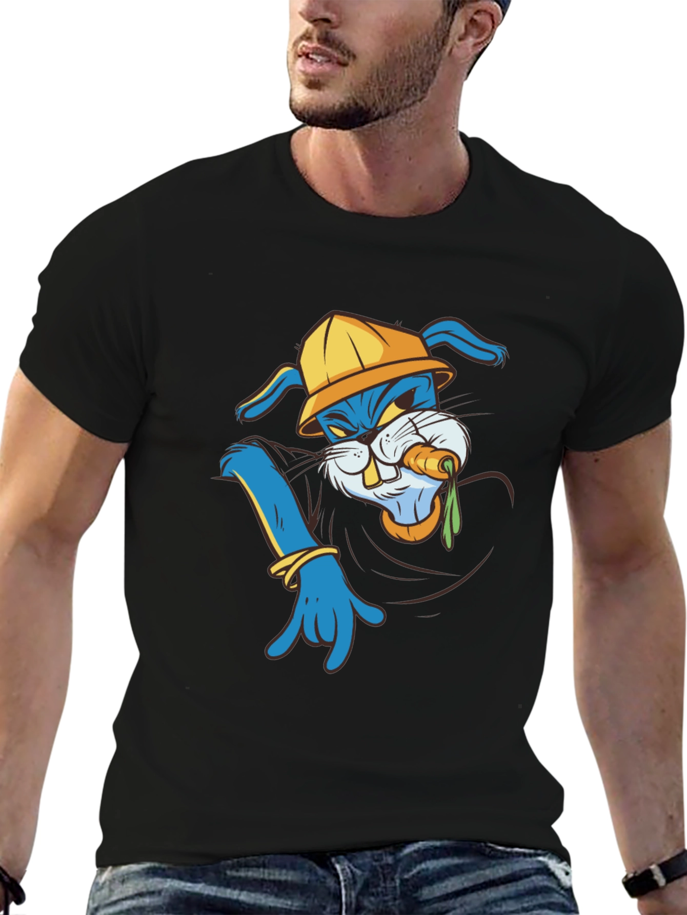Cool Cartoon Bunny T-Shirt