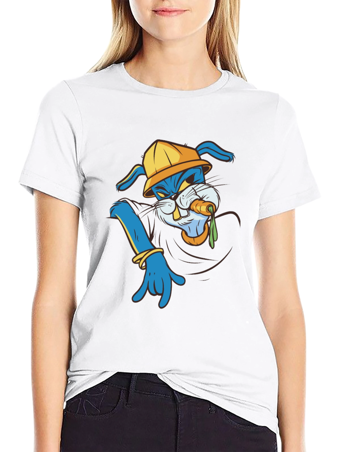Cool Cartoon Bunny T-Shirt