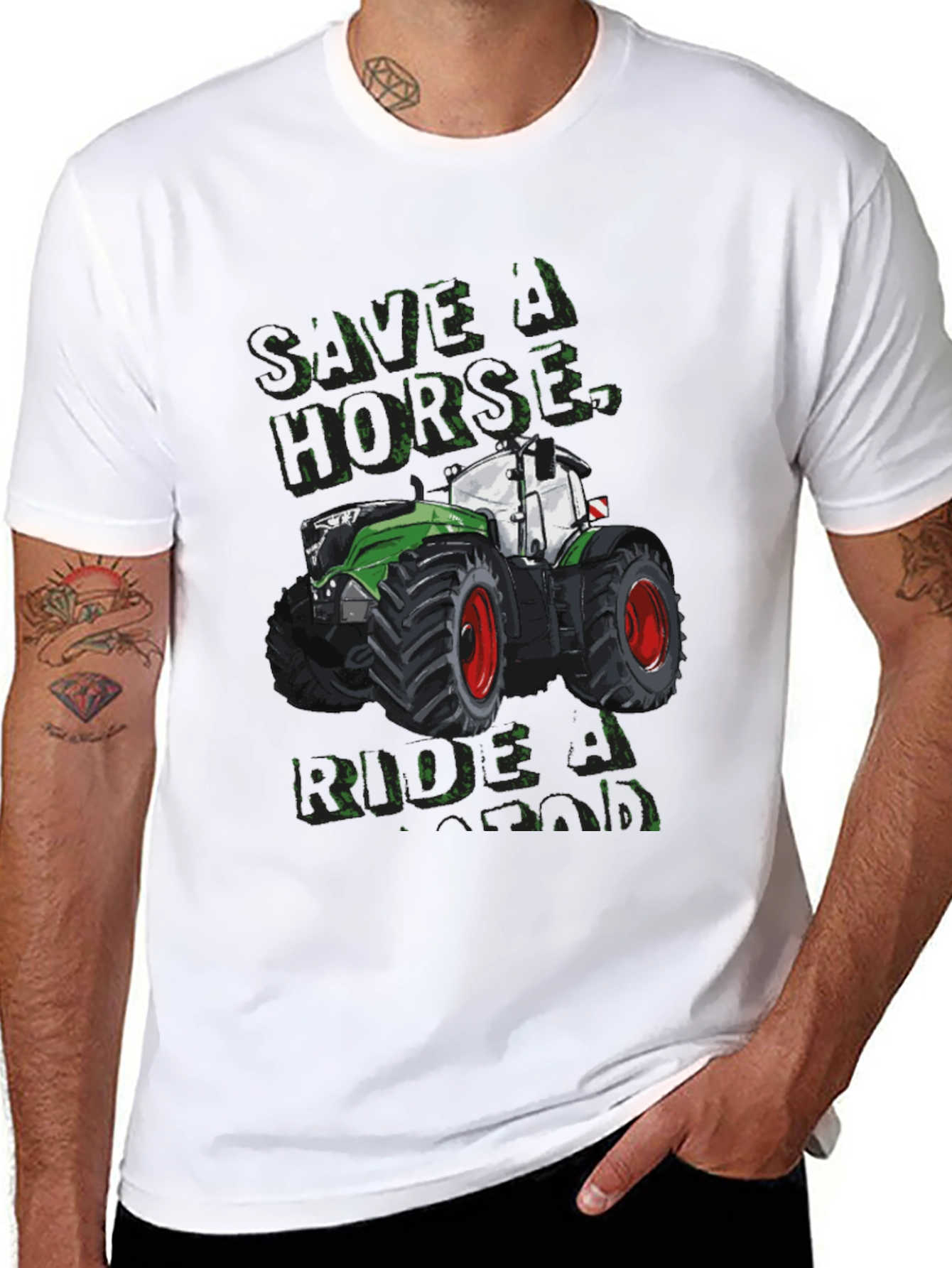 Save A Horse Ride A Tractor Tee