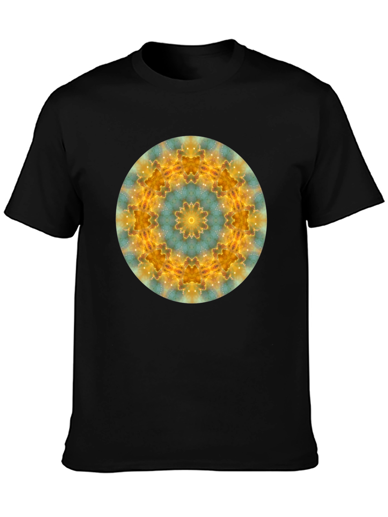 Cosmic Mandala Black T-Shirt