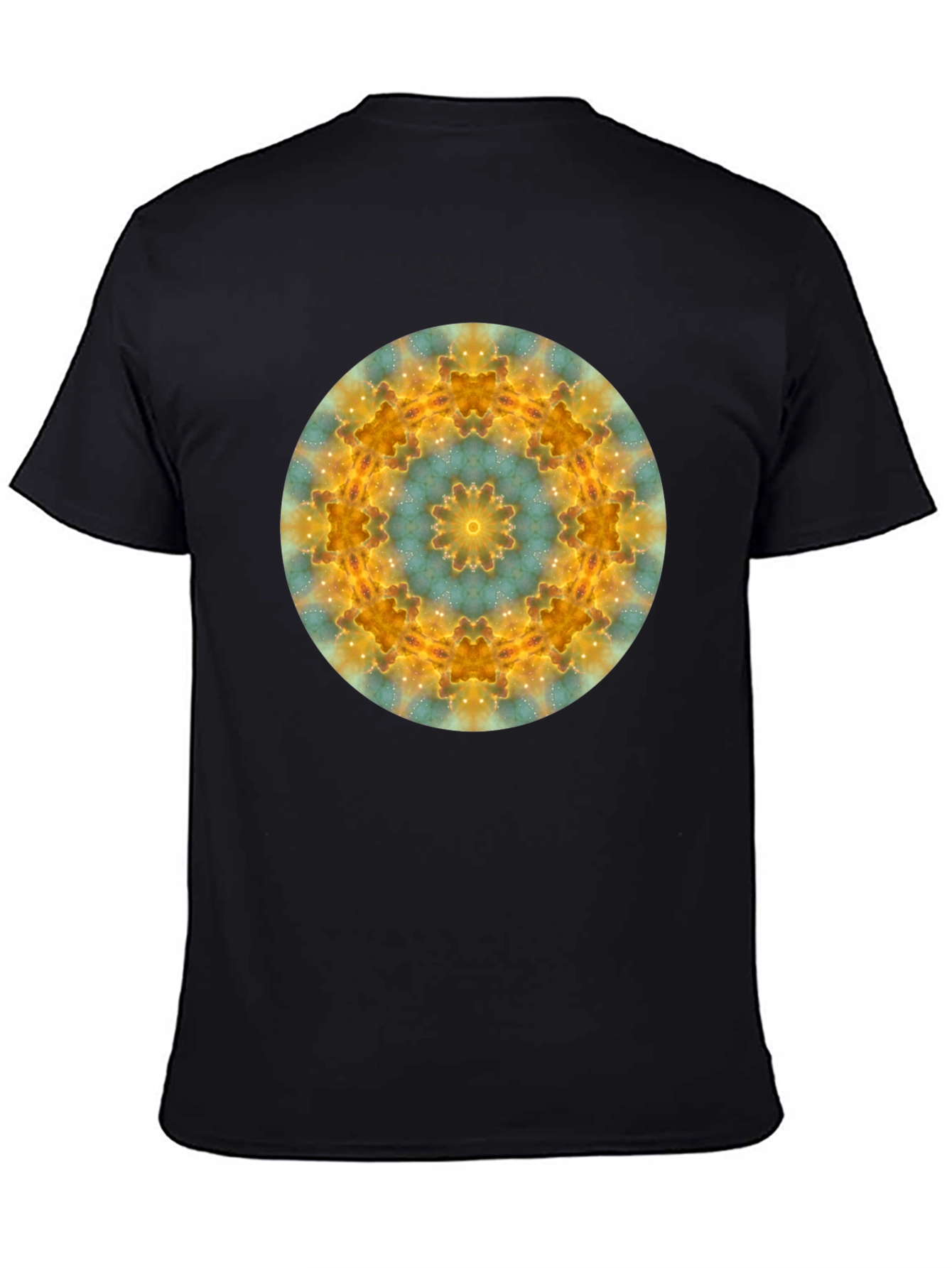 Cosmic Mandala Black T-Shirt