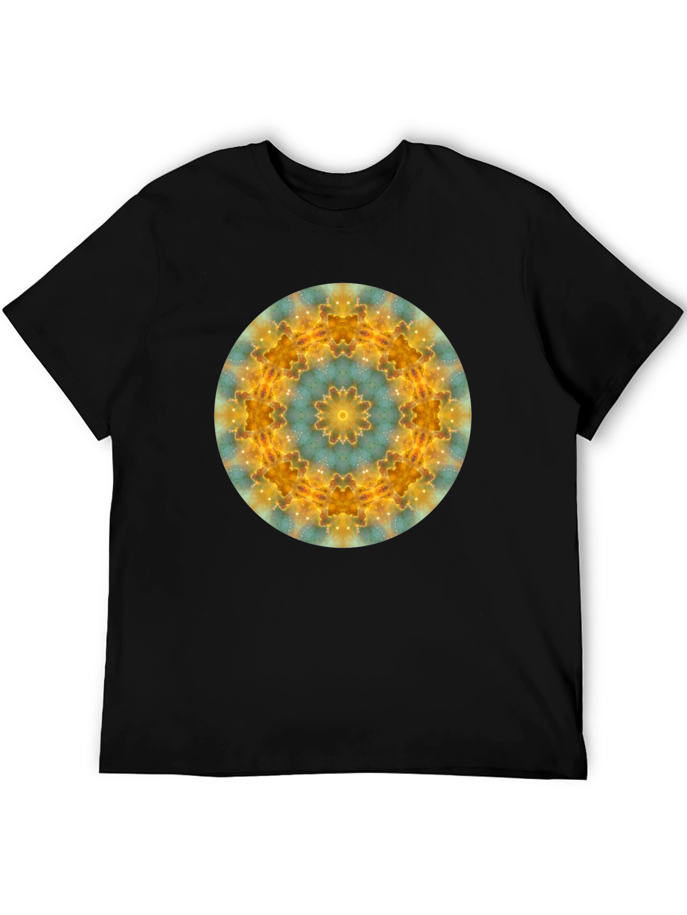 Cosmic Mandala Black T-Shirt