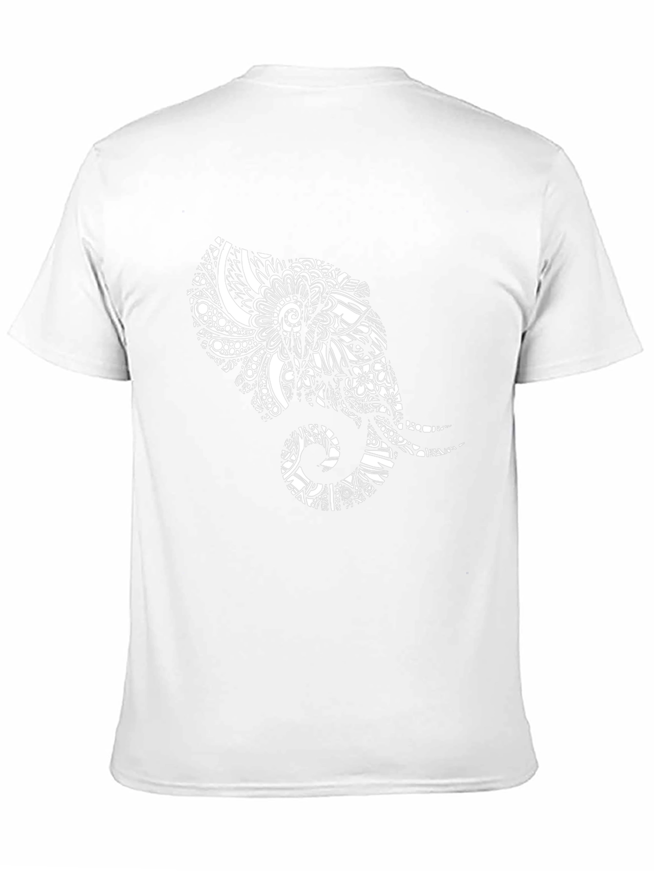 Elephant Mandala Print Black T-Shirt