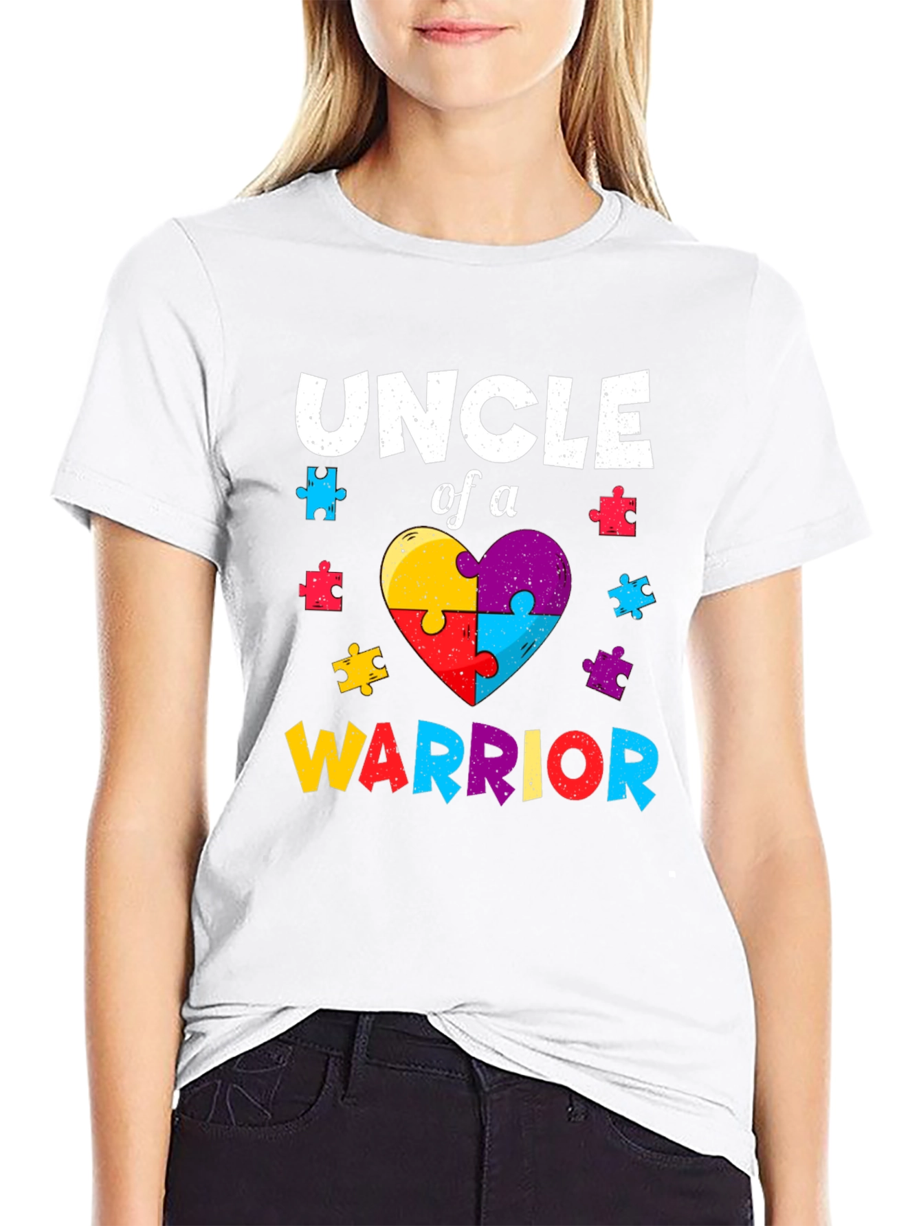 Uncle of a Warrior Autism Awareness T-Shirt
