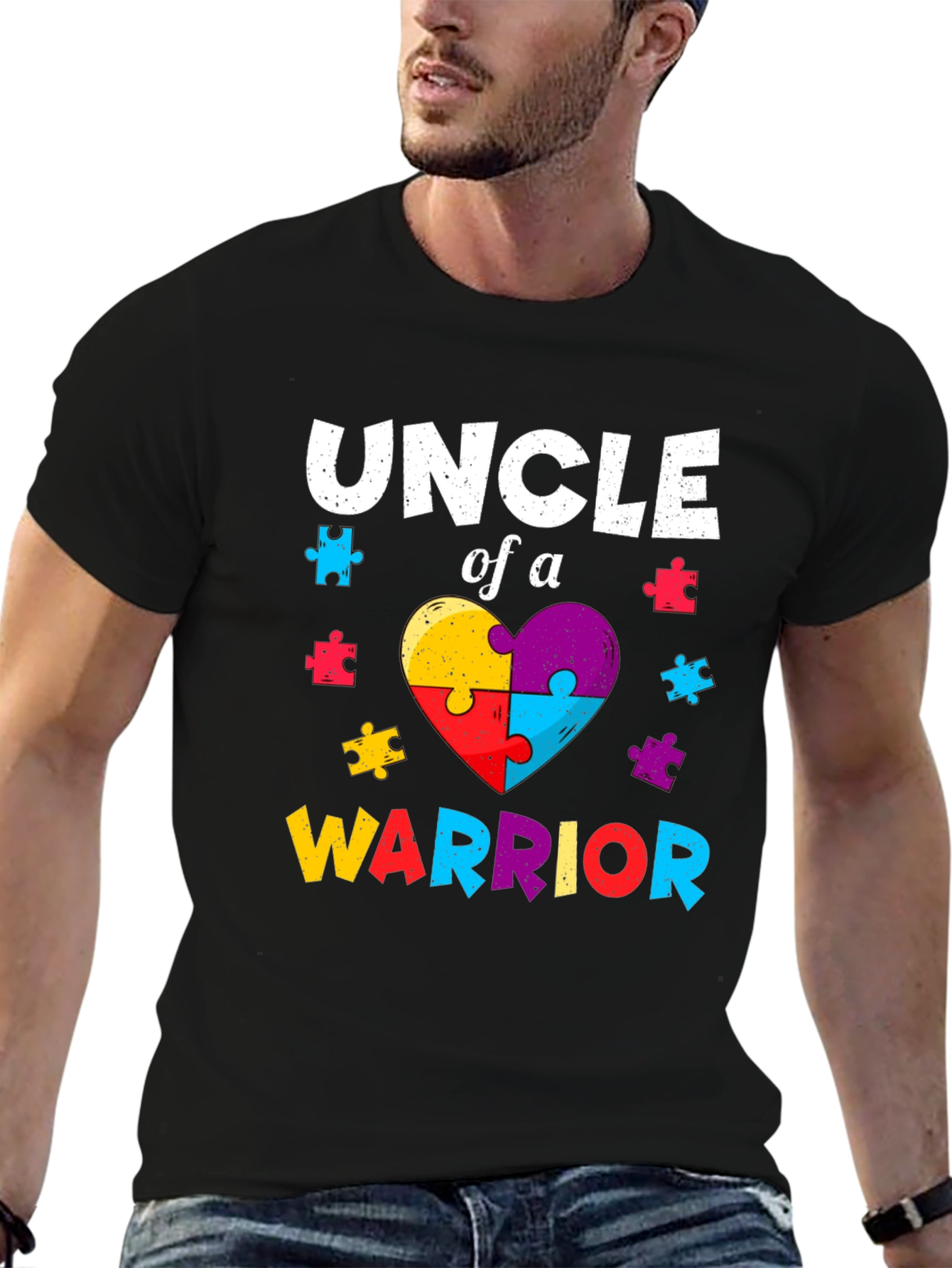 Uncle of a Warrior Autism Awareness T-Shirt