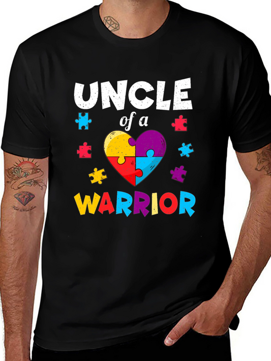 Uncle of a Warrior Autism Awareness T-Shirt