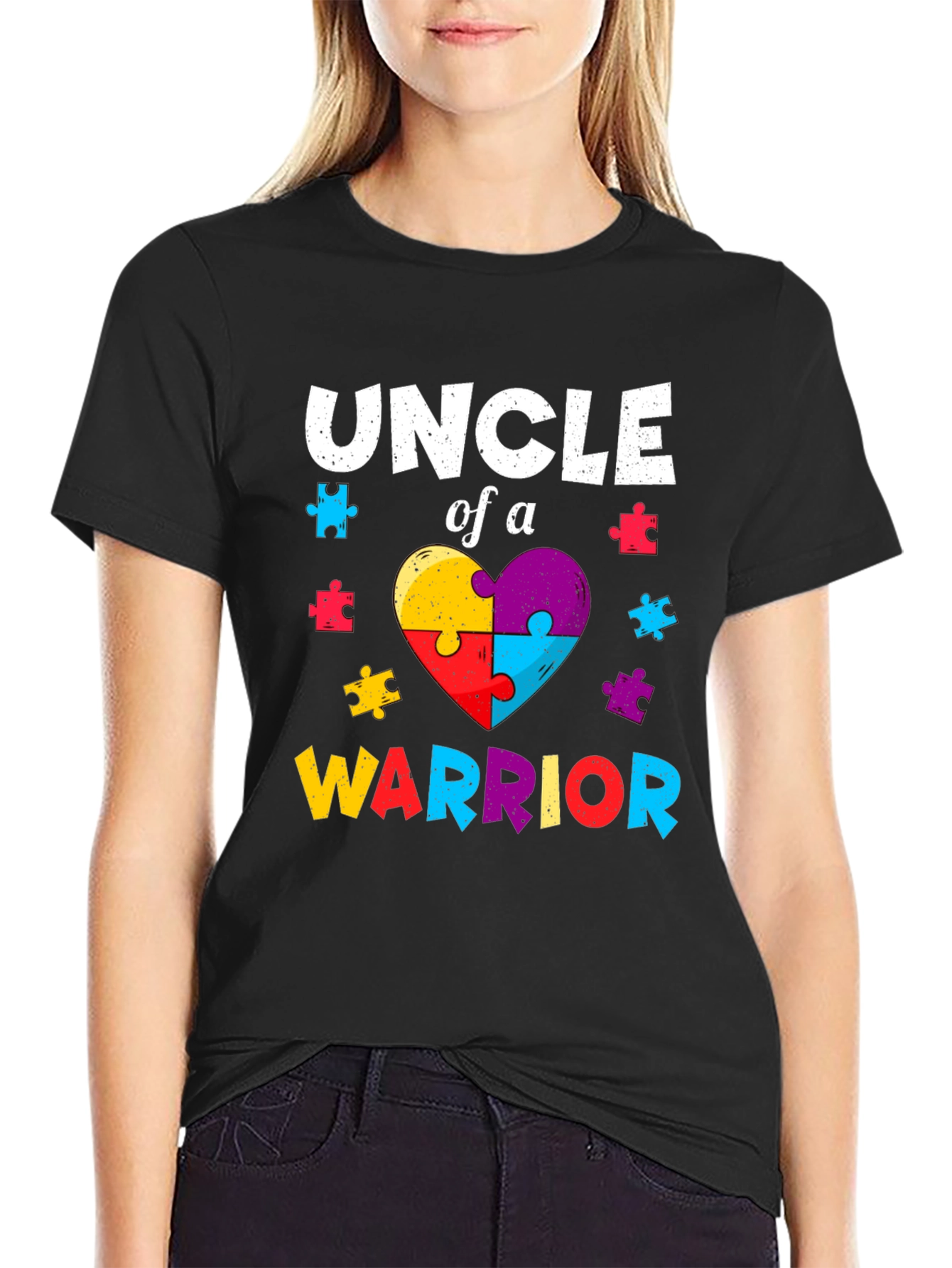 Uncle of a Warrior Autism Awareness T-Shirt
