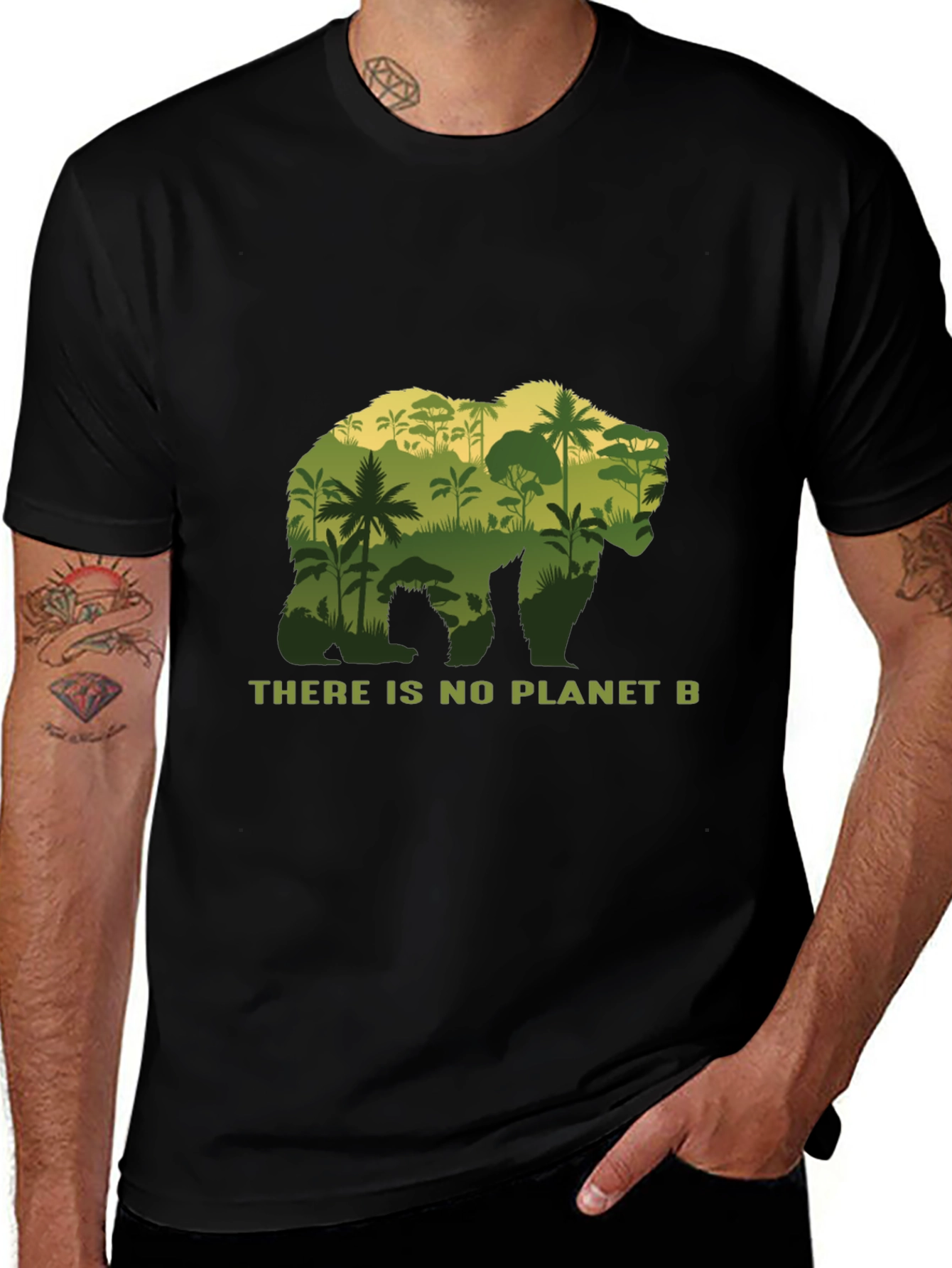 Planet B Bear Graphic T-Shirt
