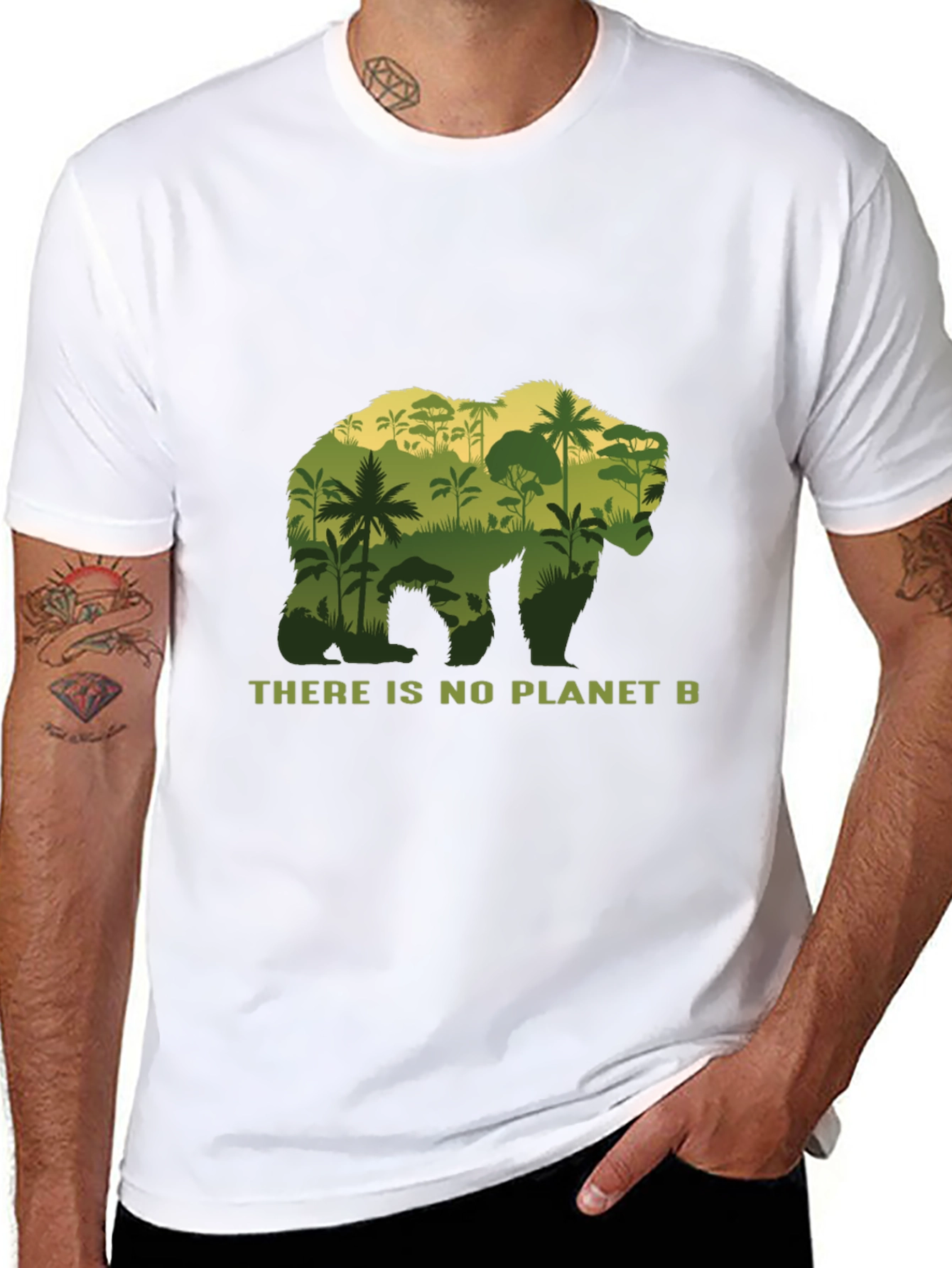 Planet B Bear Graphic T-Shirt