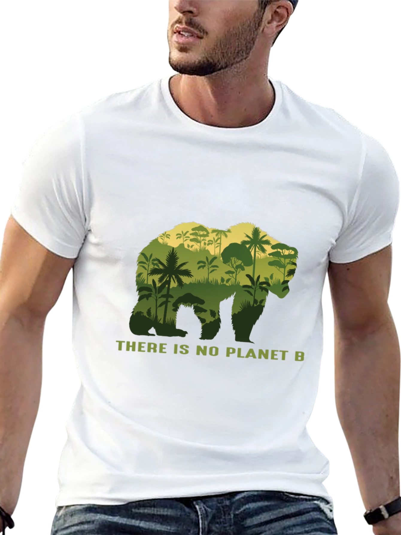 Planet B Bear Graphic T-Shirt