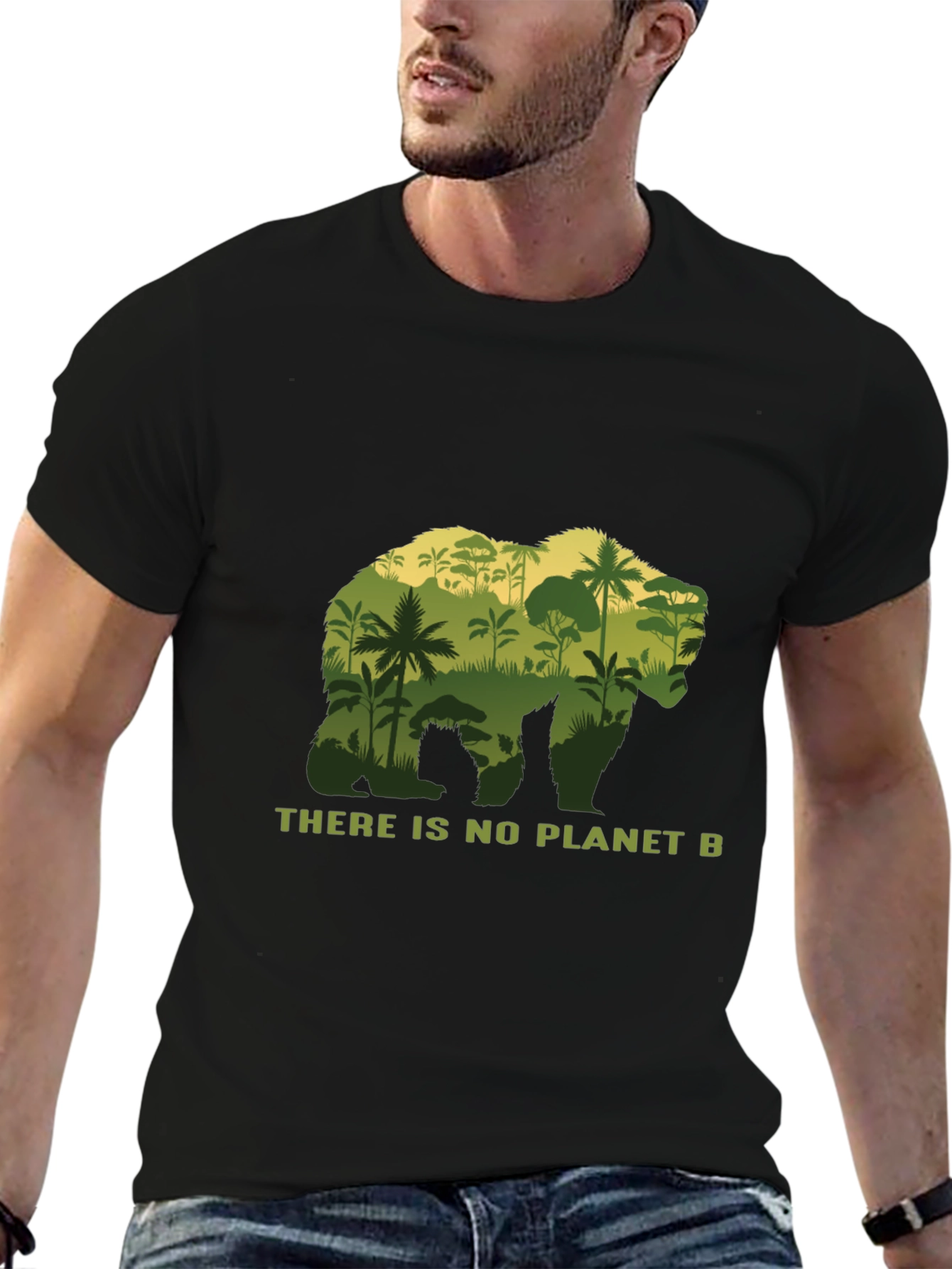 Planet B Bear Graphic T-Shirt
