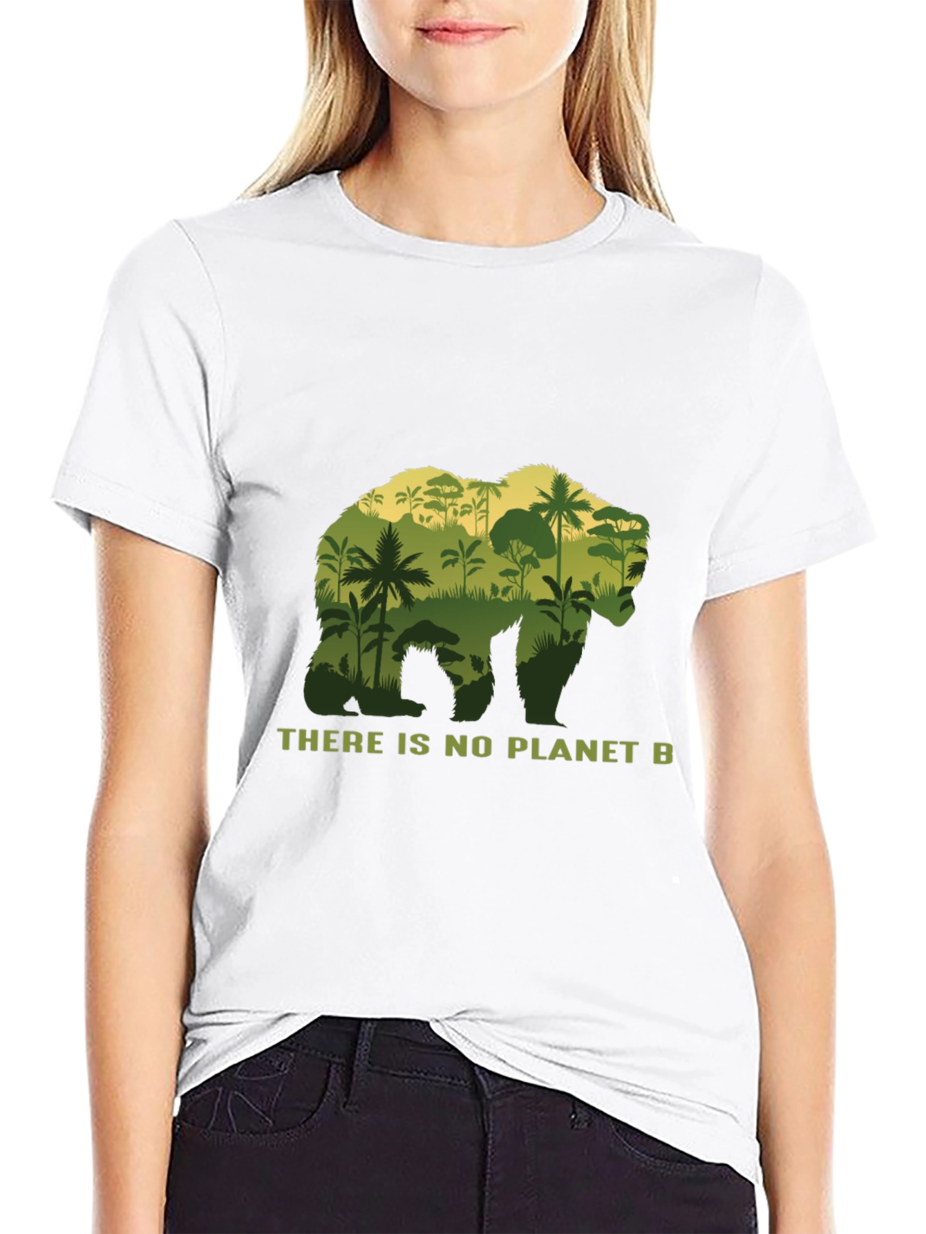 Planet B Bear Graphic T-Shirt