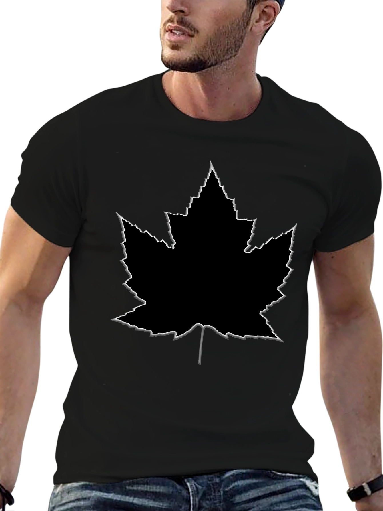 Maple Leaf Graphic Tee - Casual Style