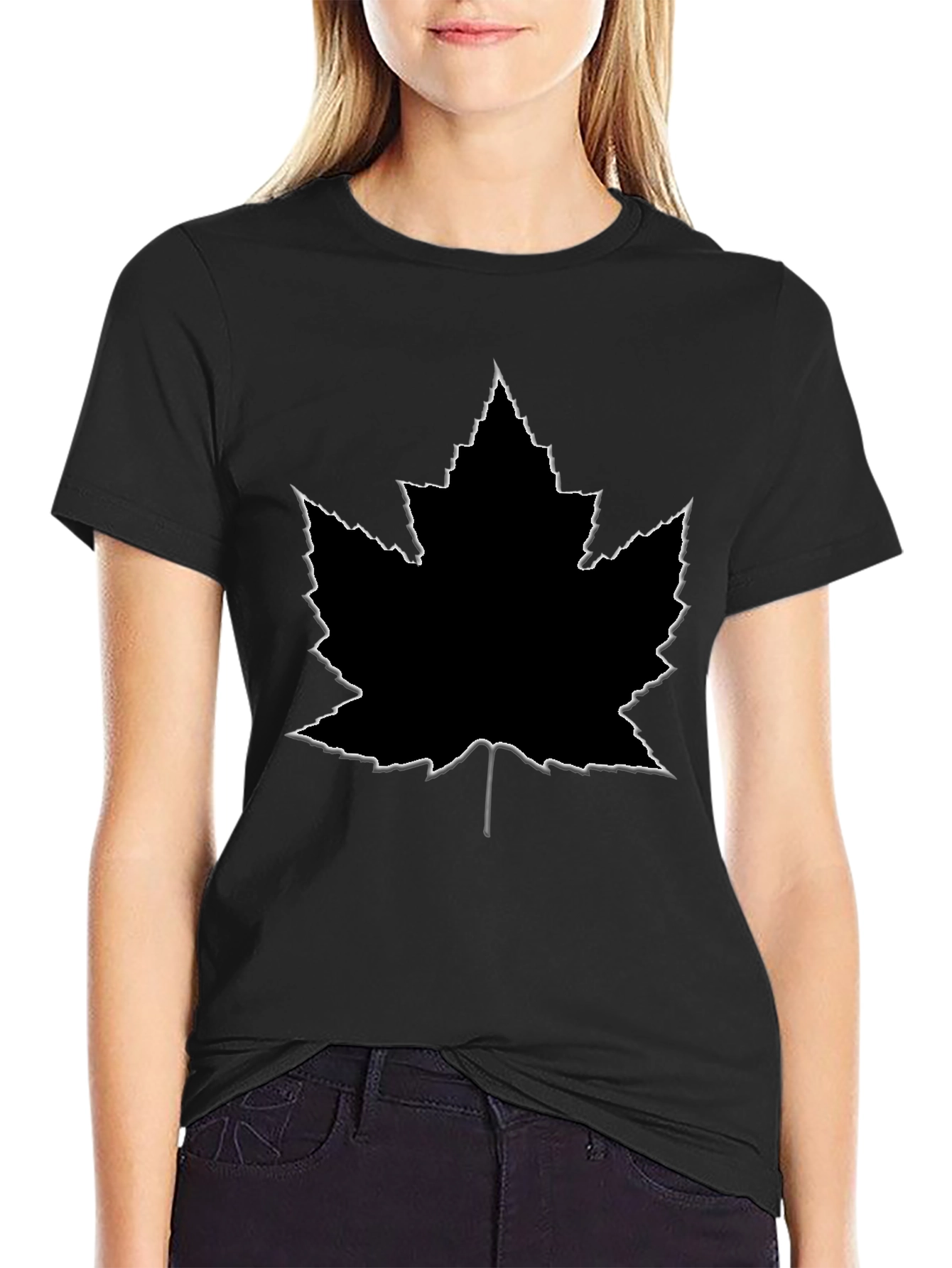 Maple Leaf Graphic Tee - Casual Style