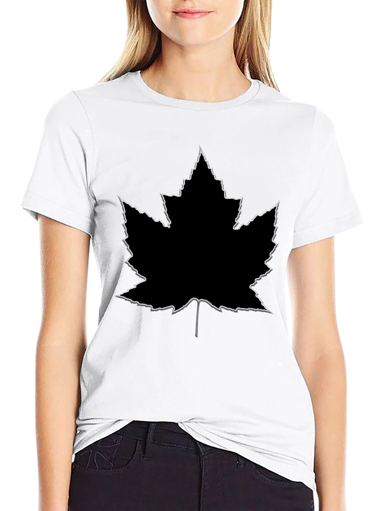 Maple Leaf Graphic Tee - Casual Style