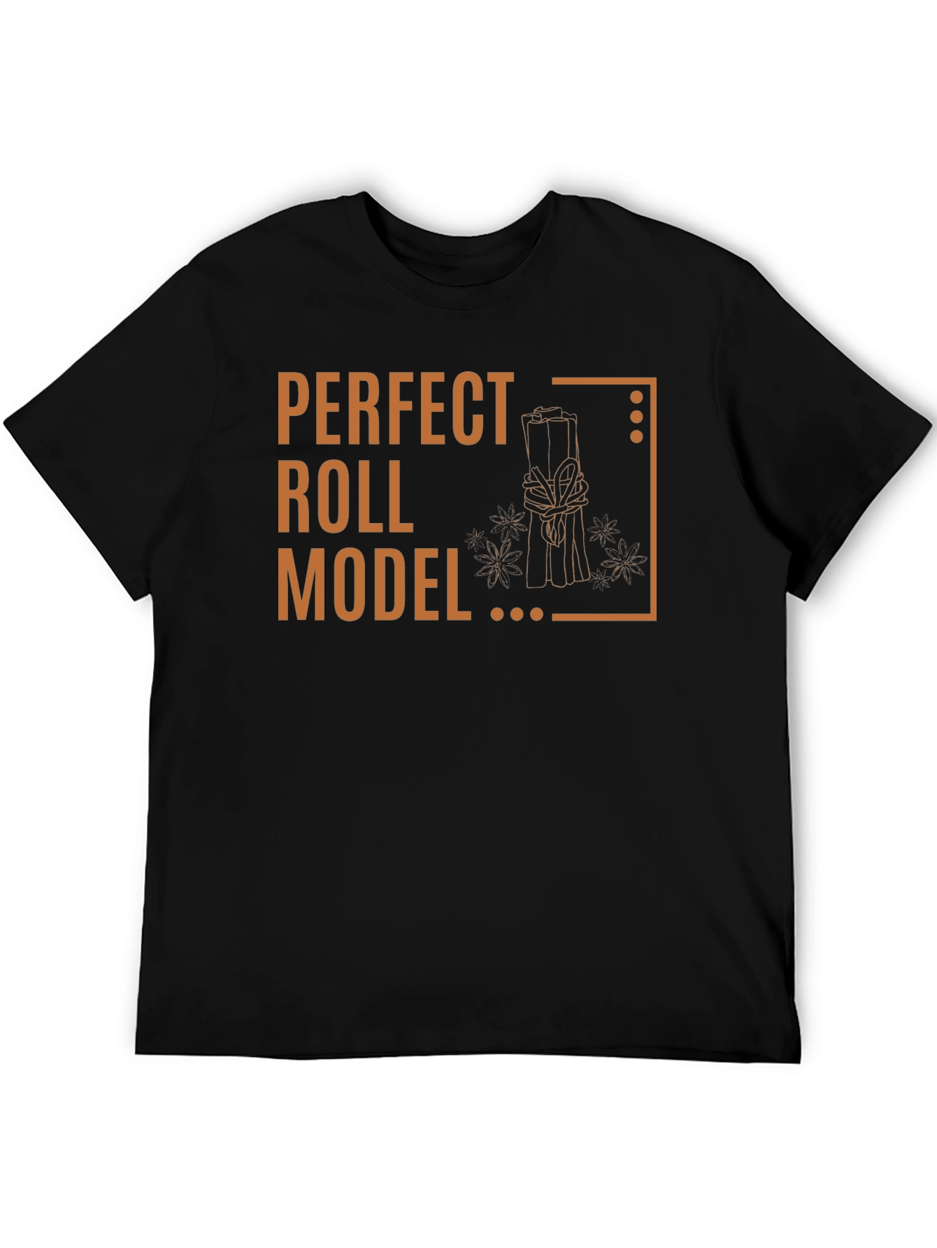 Perfect Roll Model Graphic T-Shirt - Cinnamon Pun Tee