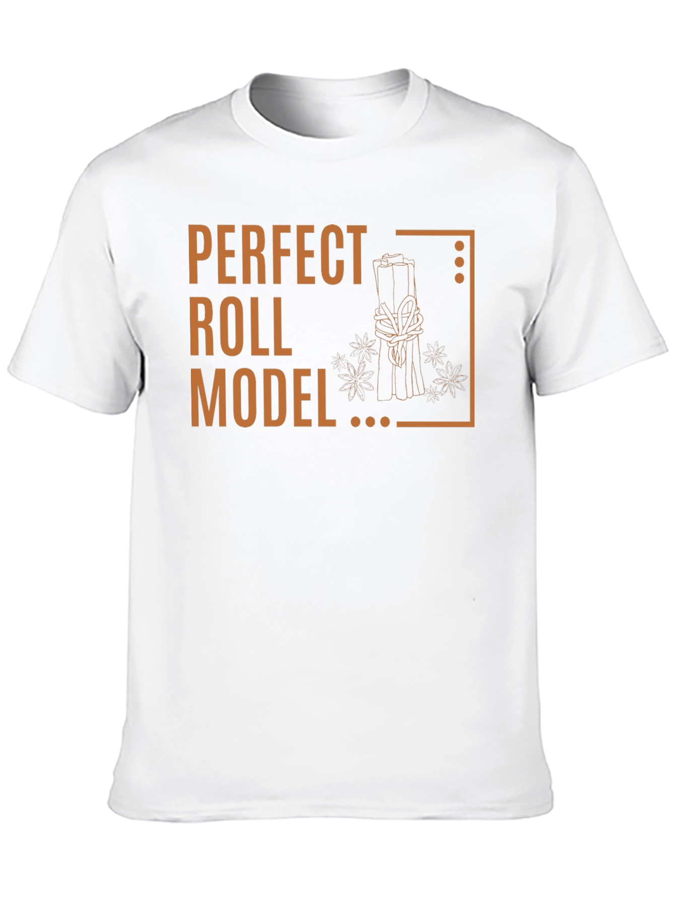 Perfect Roll Model Graphic T-Shirt - Cinnamon Pun Tee