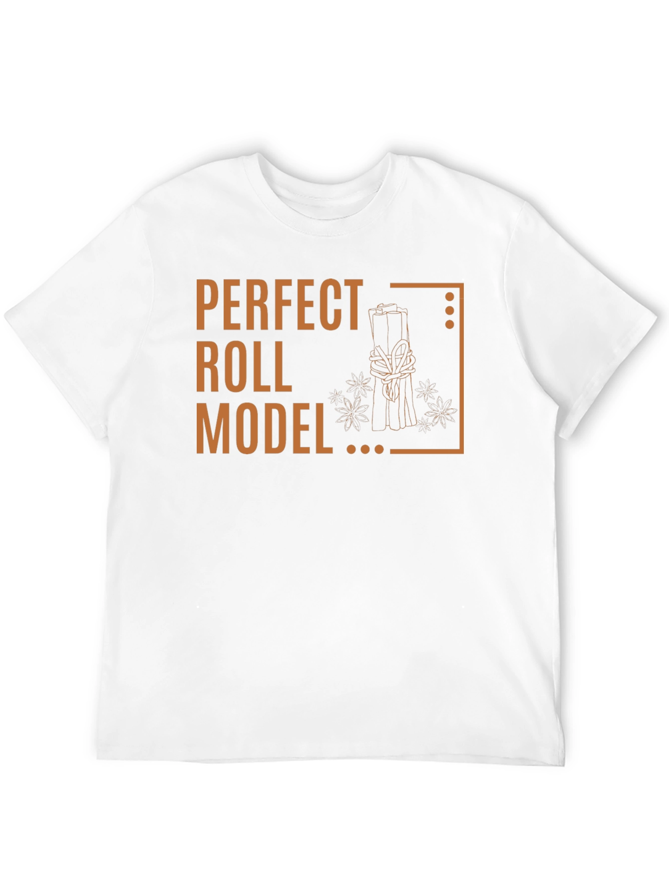 Perfect Roll Model Graphic T-Shirt - Cinnamon Pun Tee