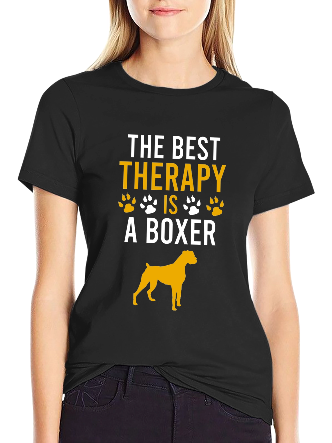 Boxer Dog Therapy T-Shirt - Dog Lover Tee