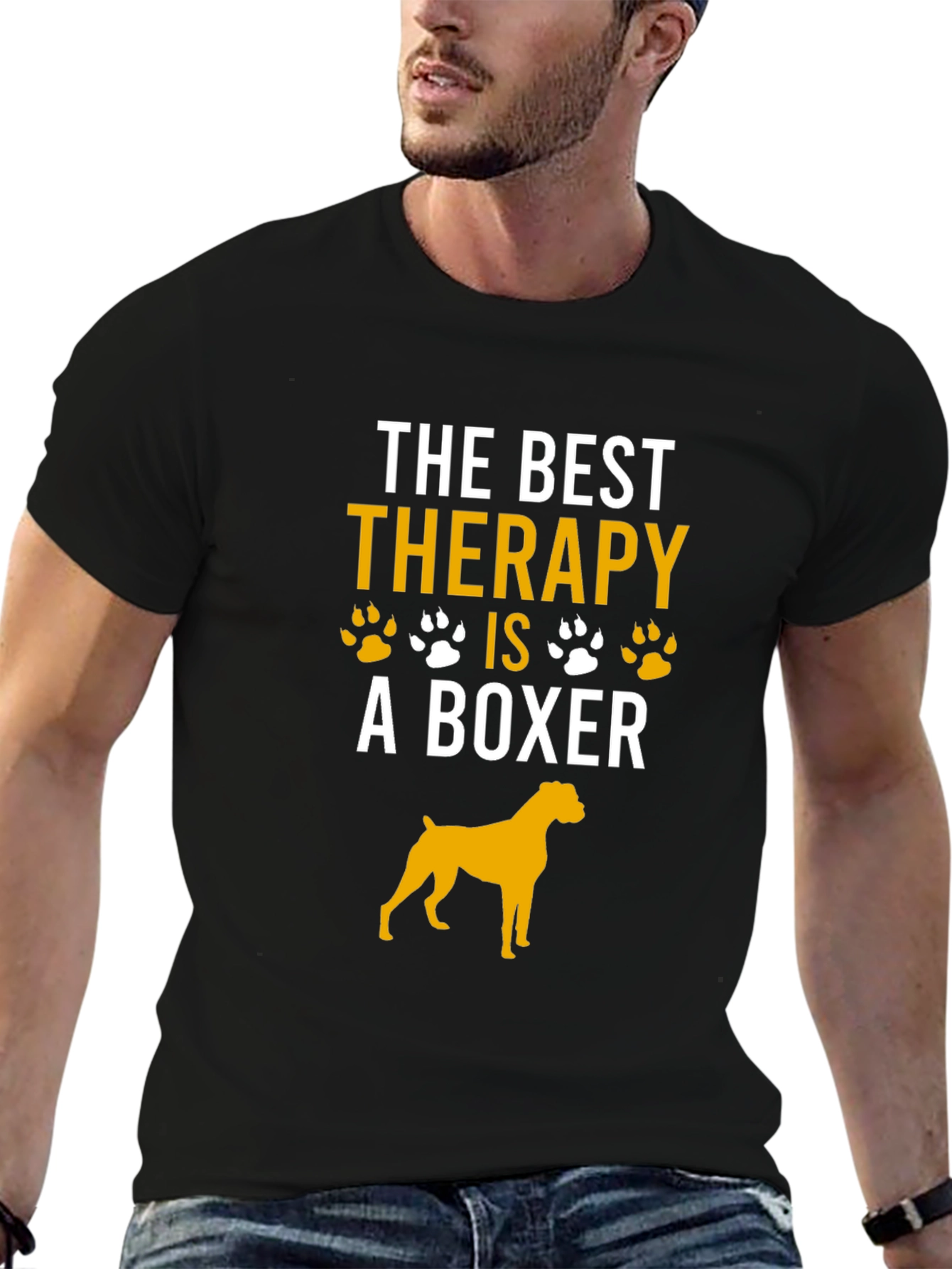 Boxer Dog Therapy T-Shirt - Dog Lover Tee