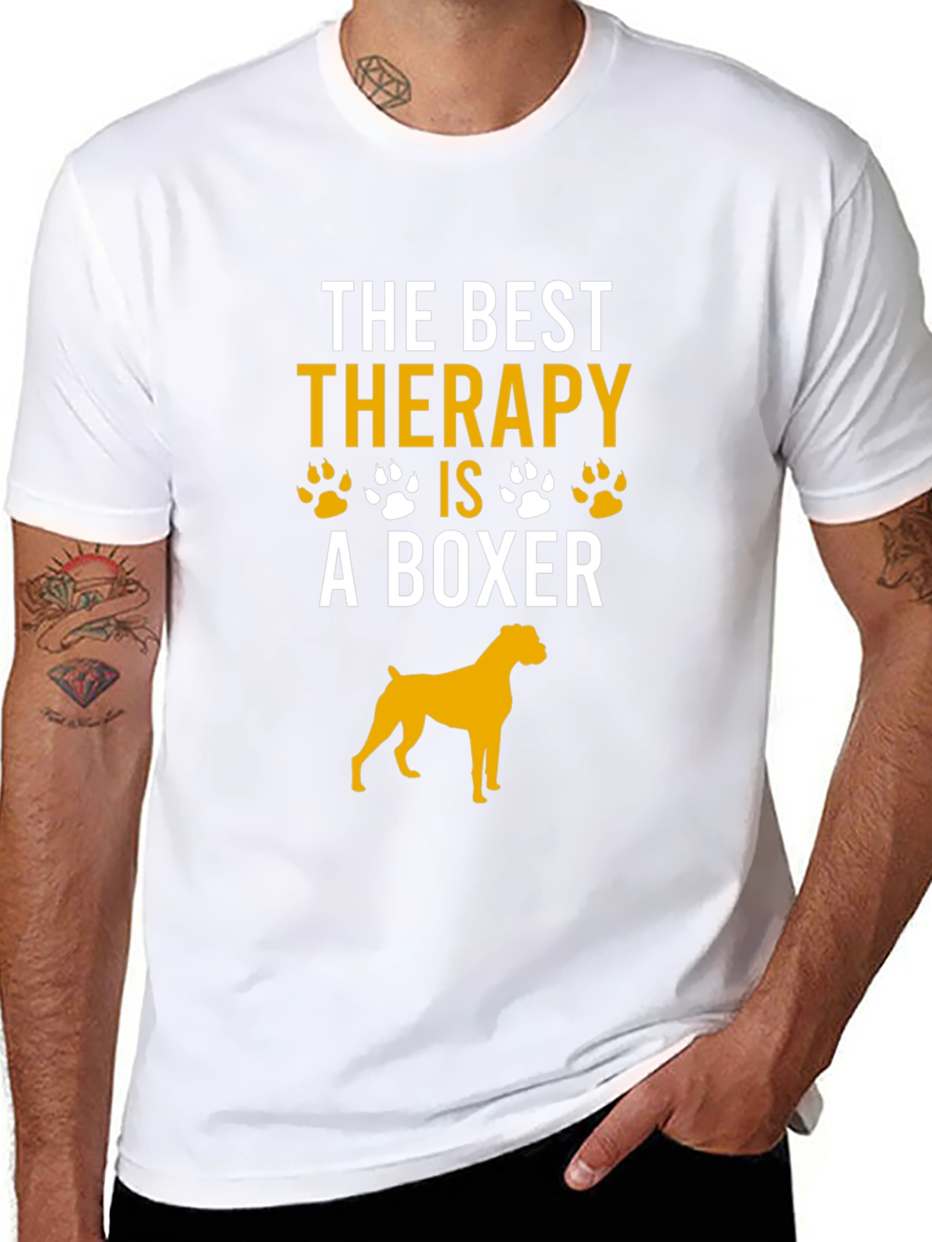 Boxer Dog Therapy T-Shirt - Dog Lover Tee