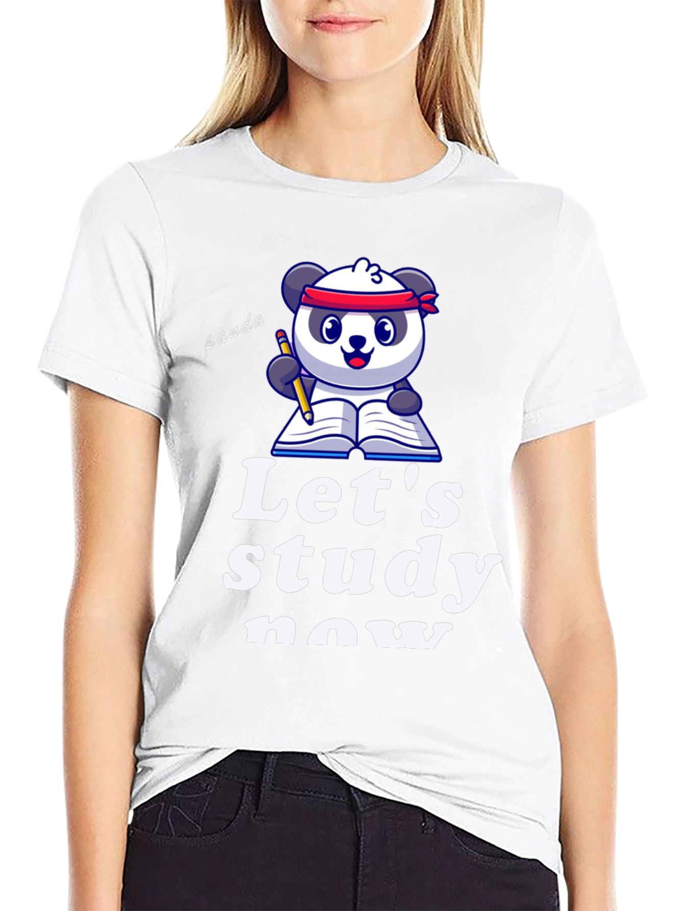 Study Panda Black T-Shirt