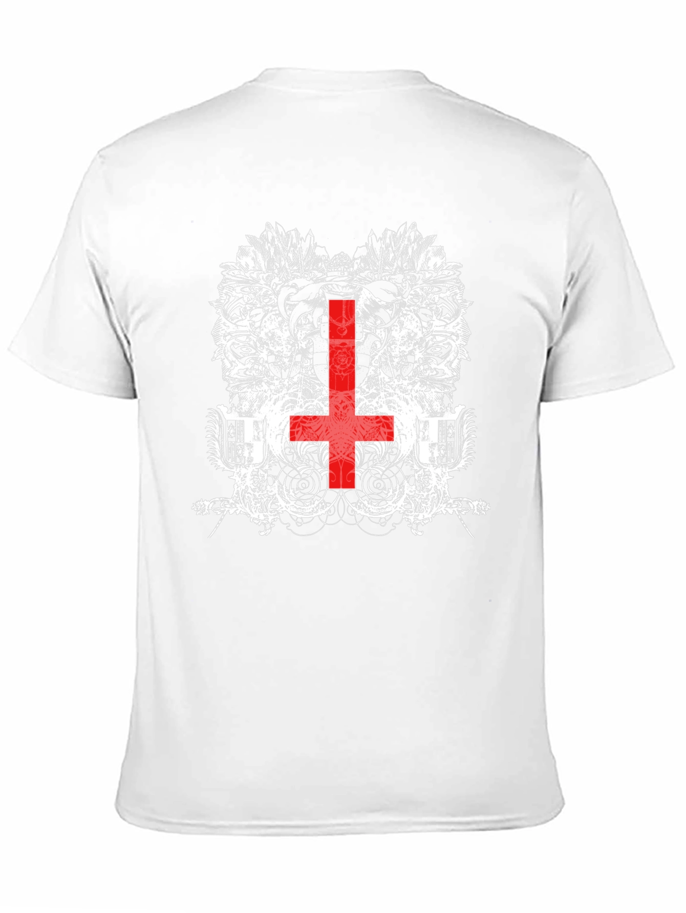 Inverted Cross Graphic Black T-Shirt