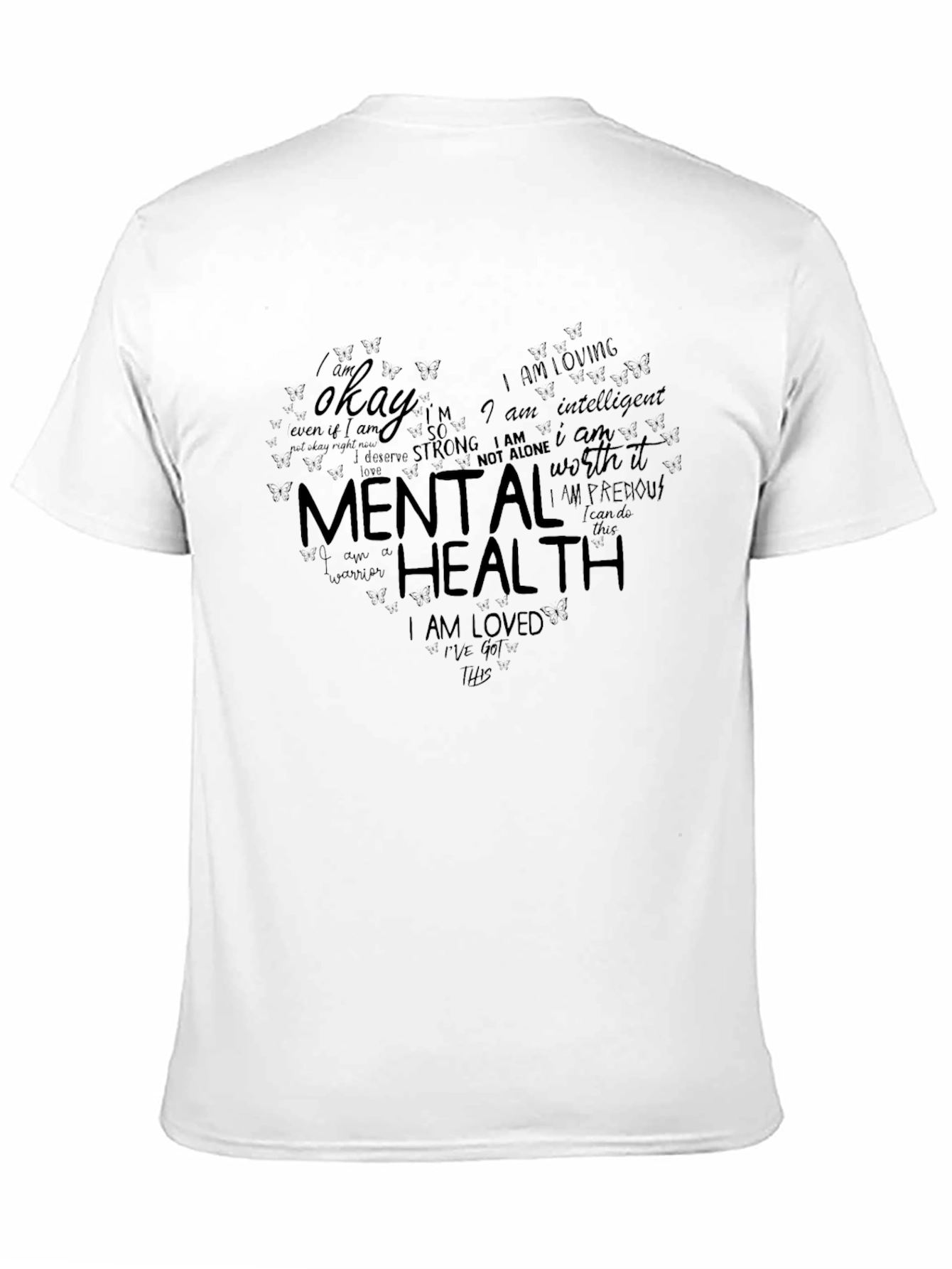 Mental Health Heart T-Shirt - Positive Affirmations Tee