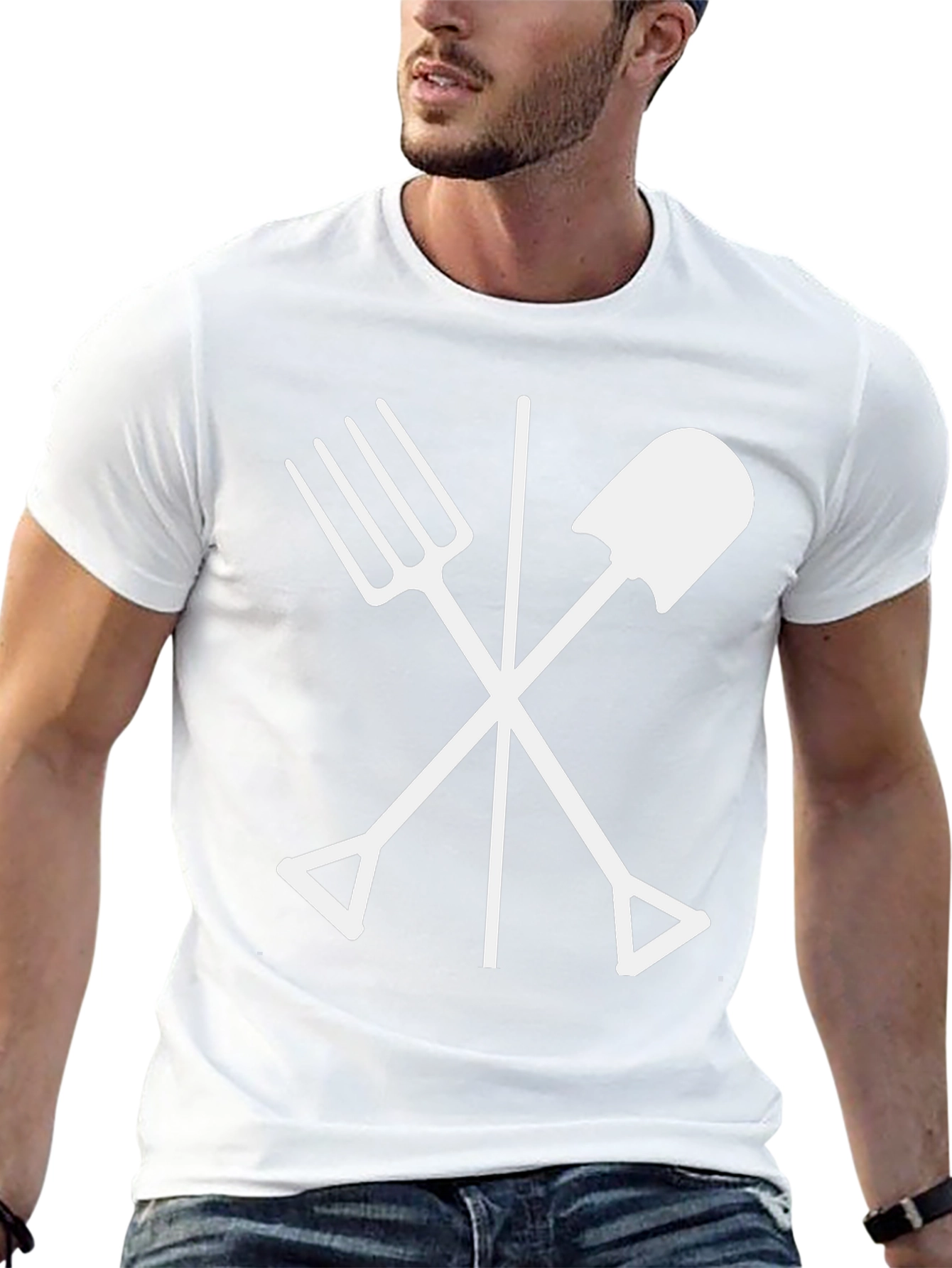 Gardeners Cross T-Shirt - Black Cotton Tee