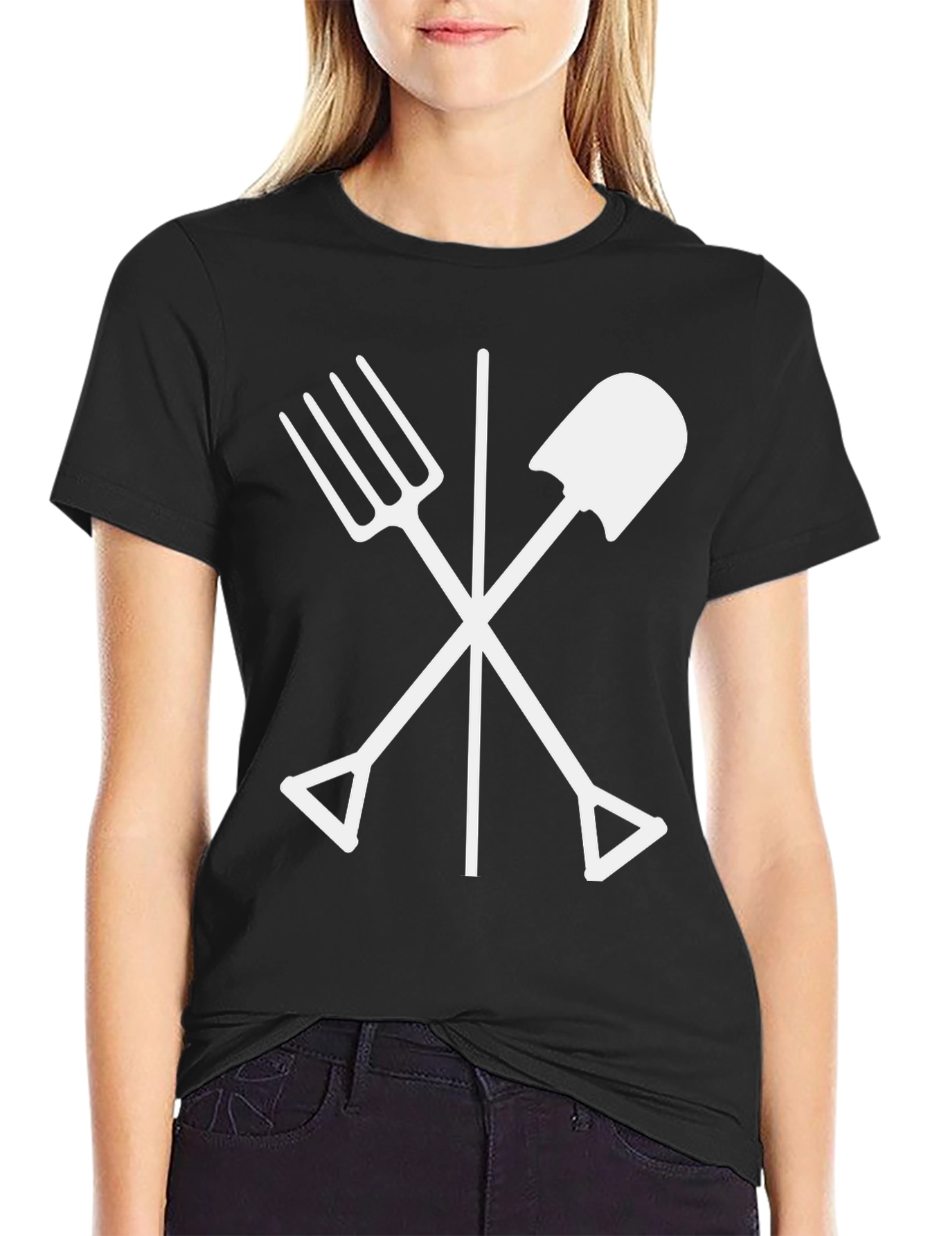 Gardeners Cross T-Shirt - Black Cotton Tee