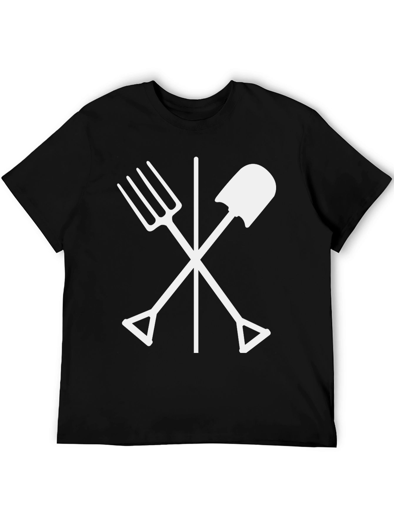 Gardeners Cross T-Shirt - Black Cotton Tee