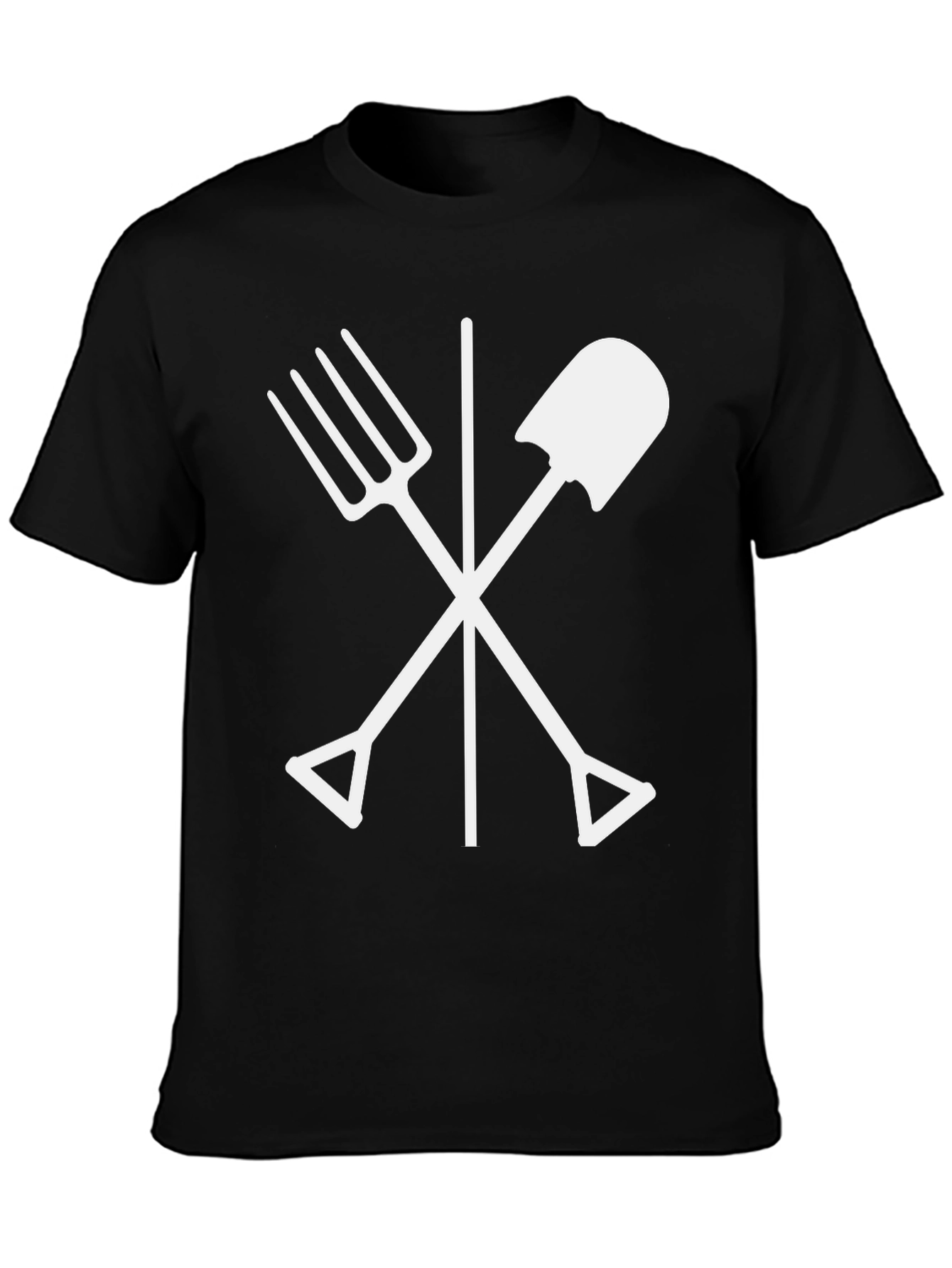 Gardeners Cross T-Shirt - Black Cotton Tee