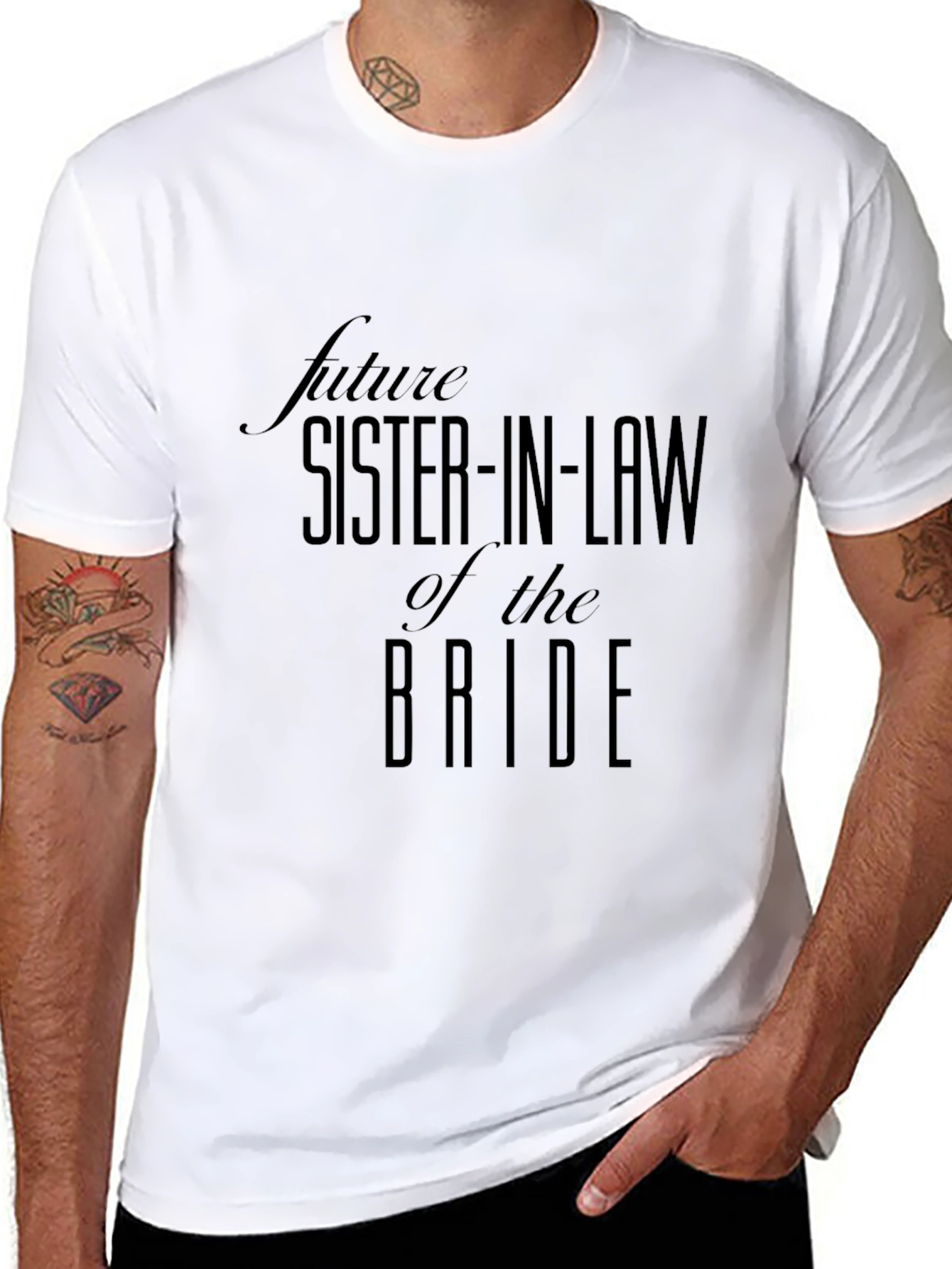 Future Sister-in-Law of the Bride Black T-Shirt