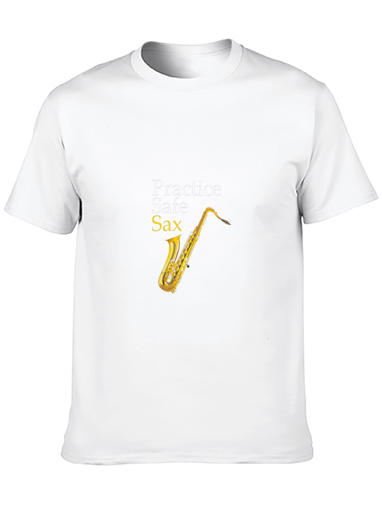 Practice Safe Sax Black T-Shirt