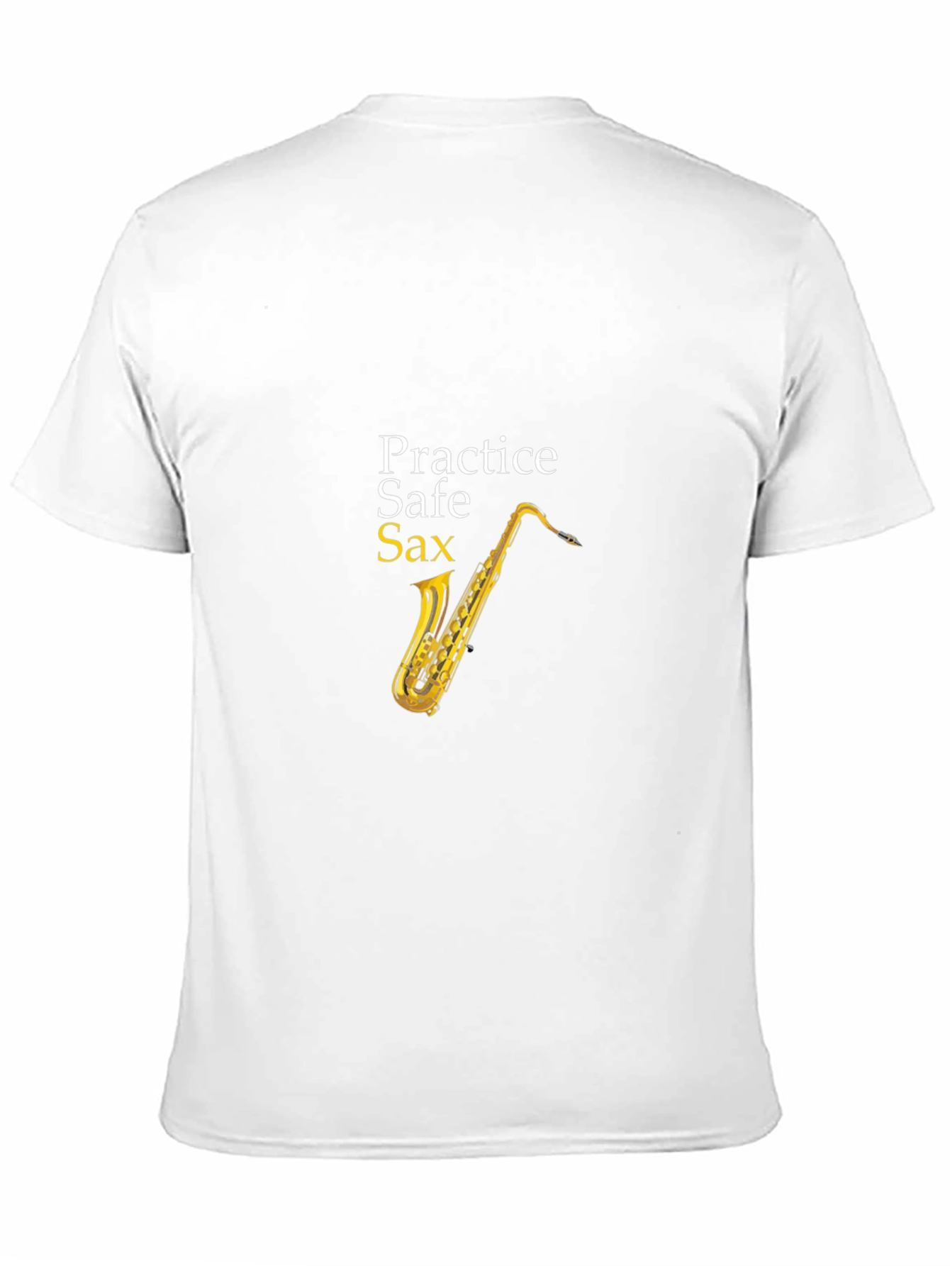 Practice Safe Sax Black T-Shirt