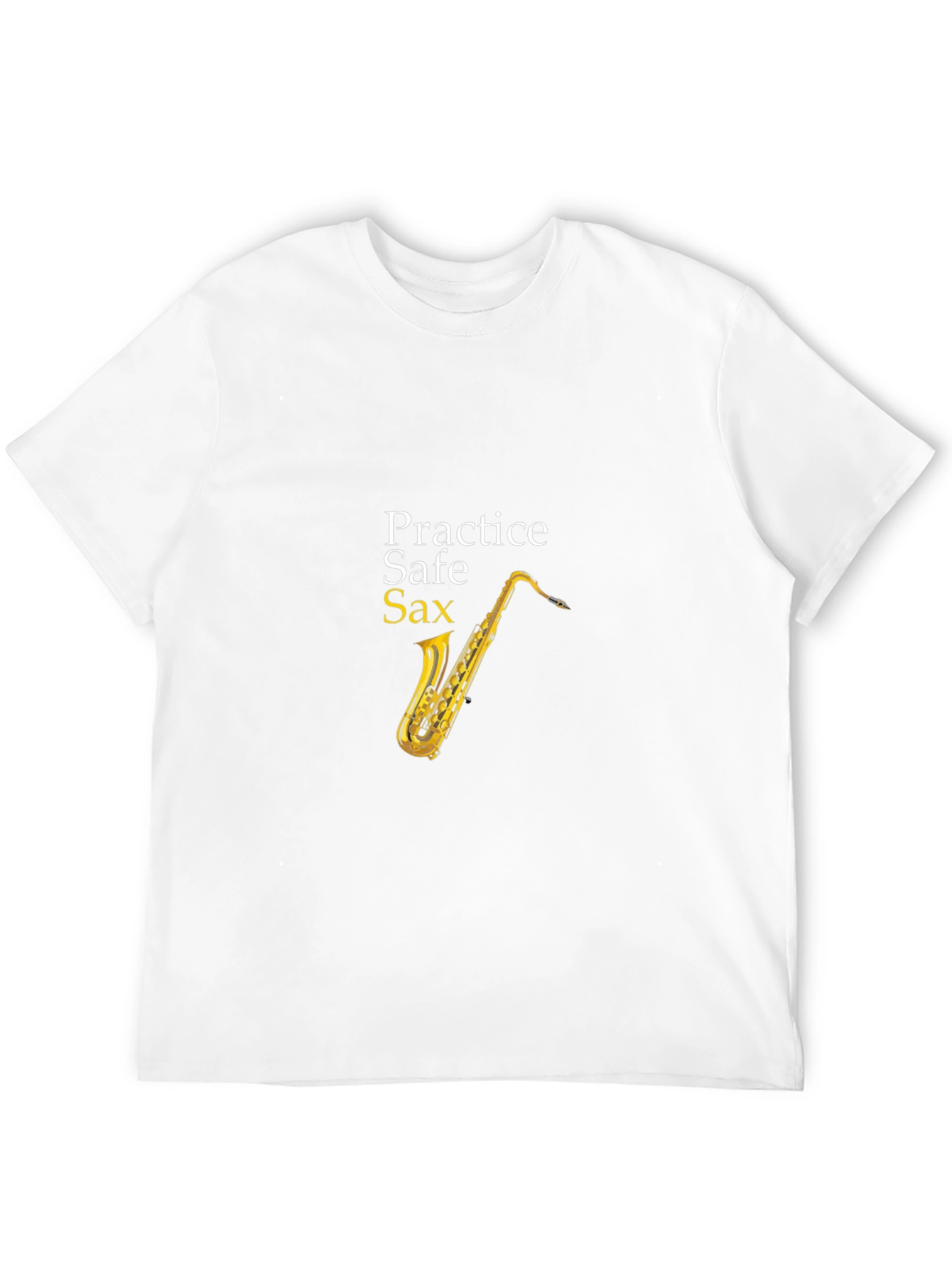 Practice Safe Sax Black T-Shirt