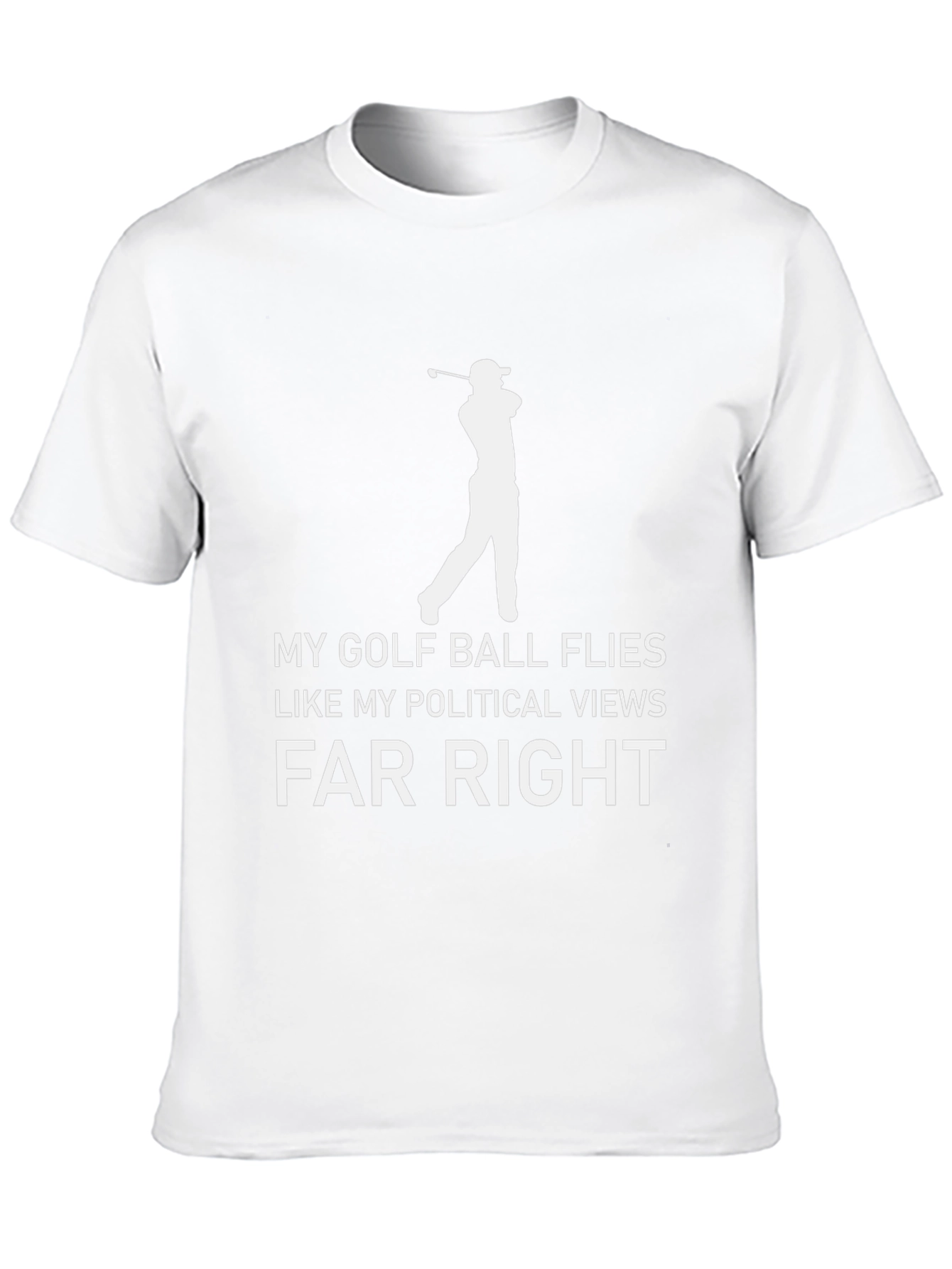 Golf Ball Flies Political Views T-Shirt