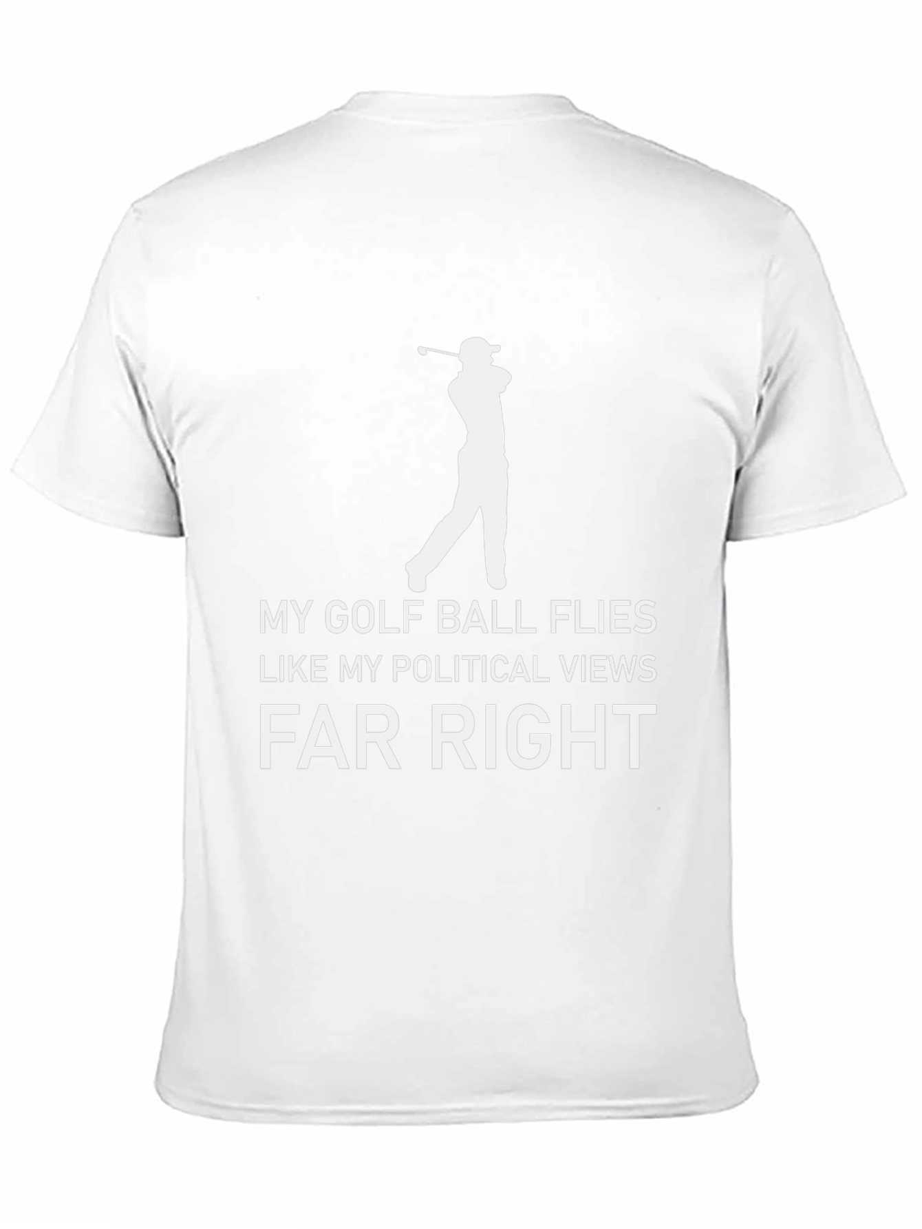Golf Ball Flies Political Views T-Shirt
