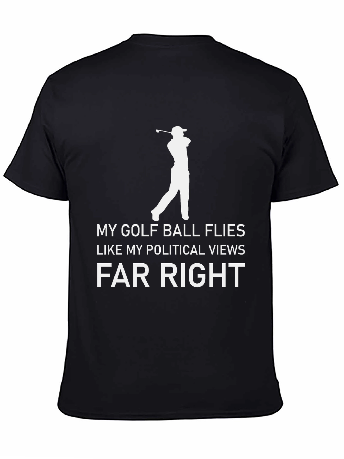Golf Ball Flies Political Views T-Shirt