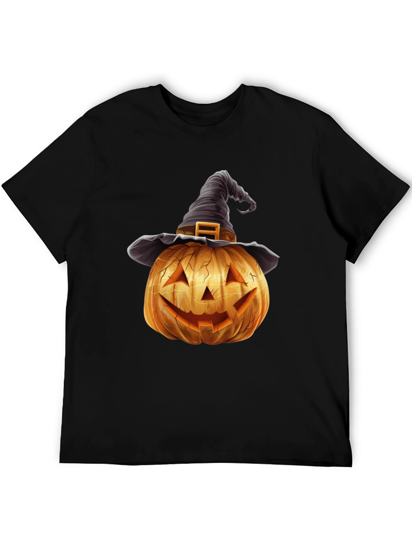 Halloween Pumpkin Witch Hat T-Shirt