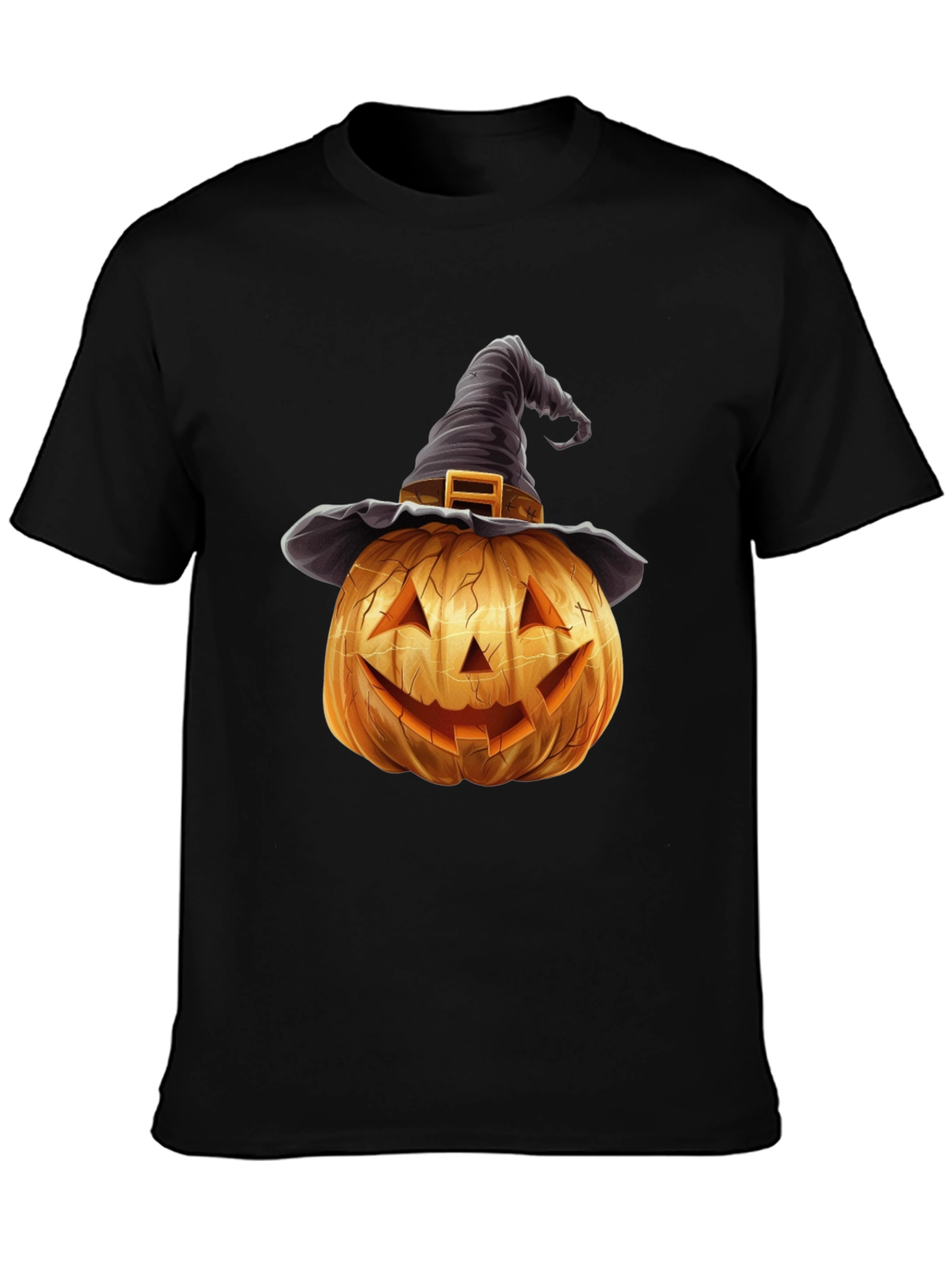 Halloween Pumpkin Witch Hat T-Shirt