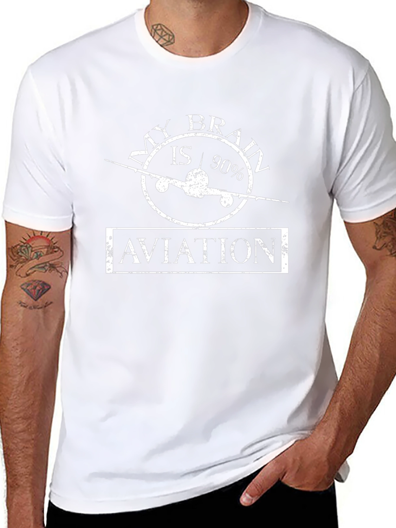 Aviation T-Shirt - My Brain is 90% Aviation