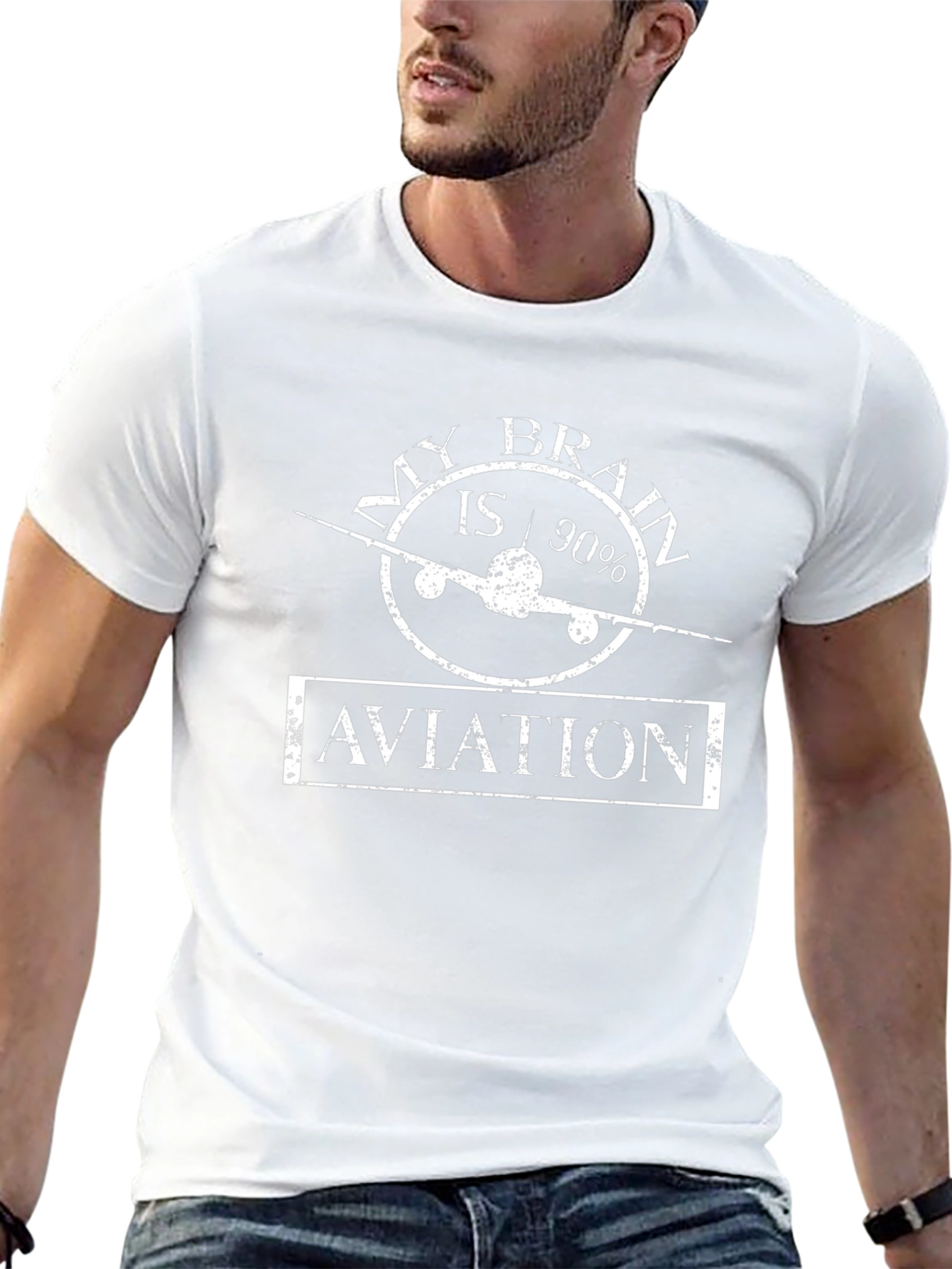 Aviation T-Shirt - My Brain is 90% Aviation