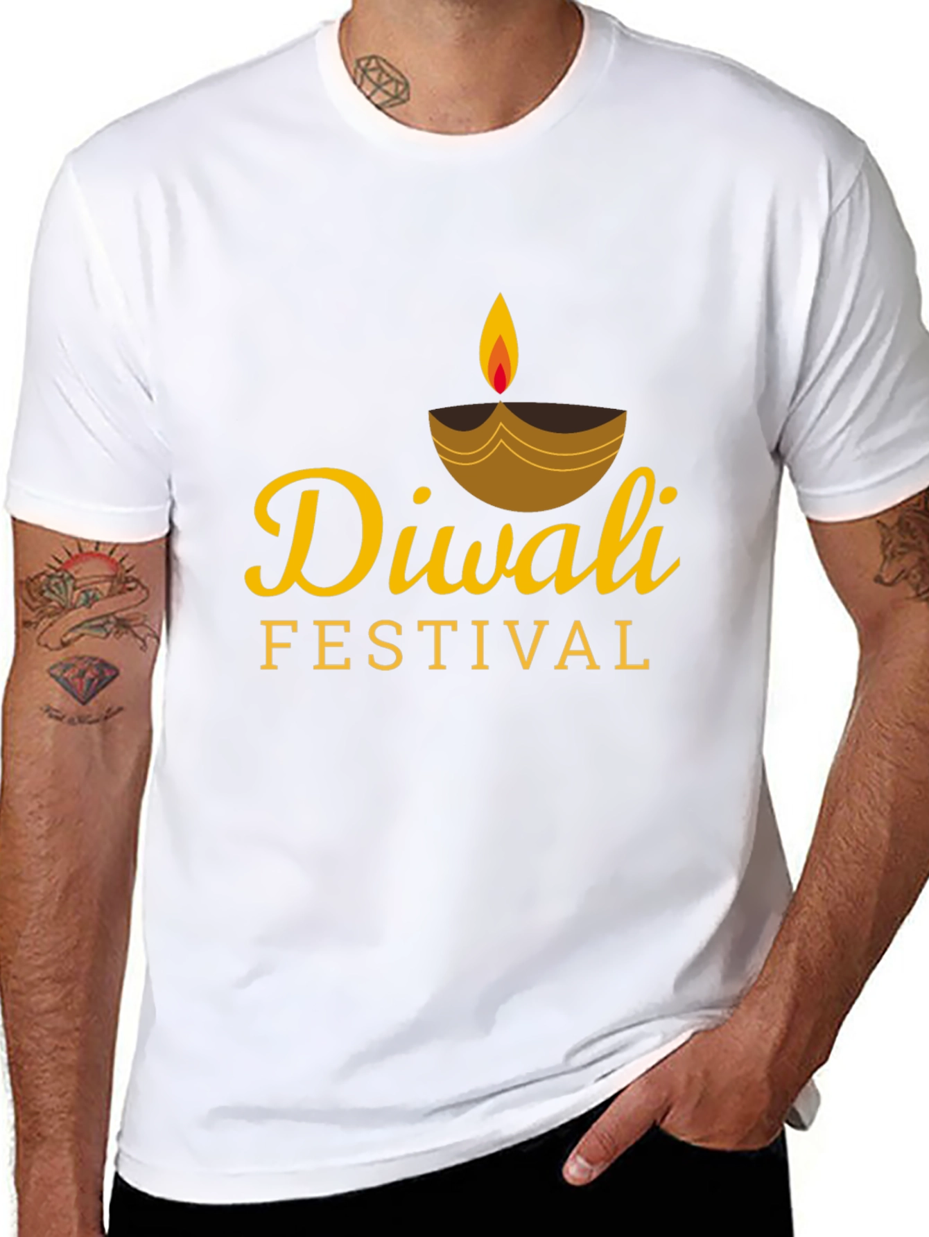 Diwali Festival Graphic Print T-Shirt